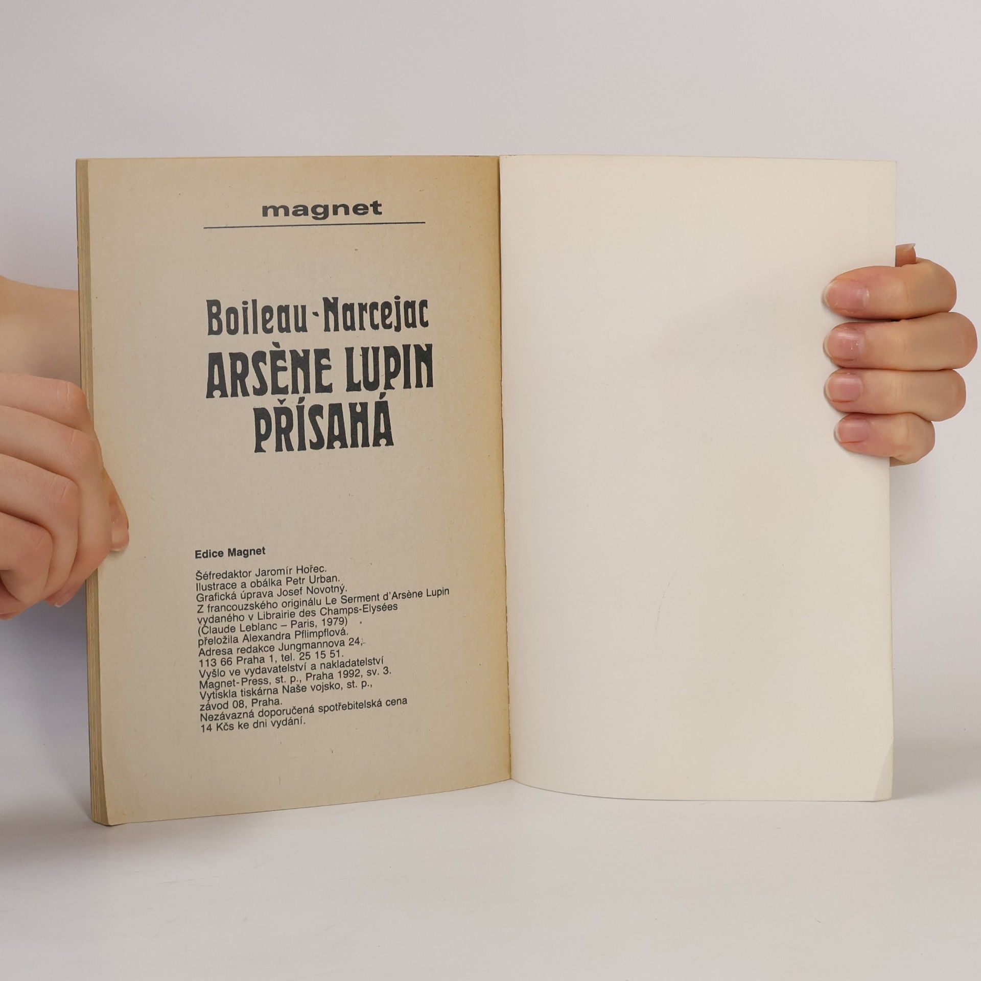 Pierre Boileau Arsène Lupin přísahá