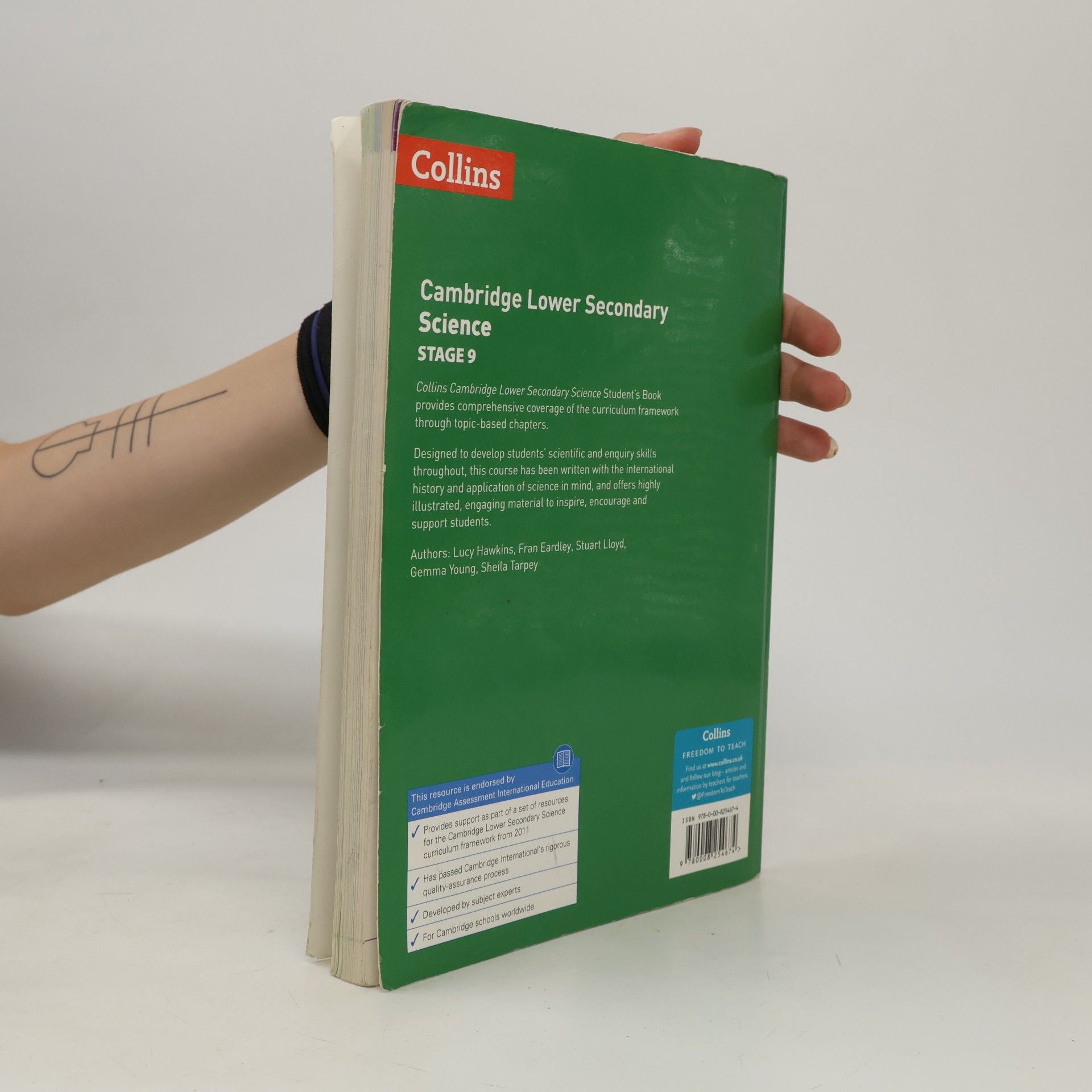 Lucy Hawkinson Collins Cambridge Lower Secondary Science - 9: Lower Secondary Science Student's Book: Stage 9