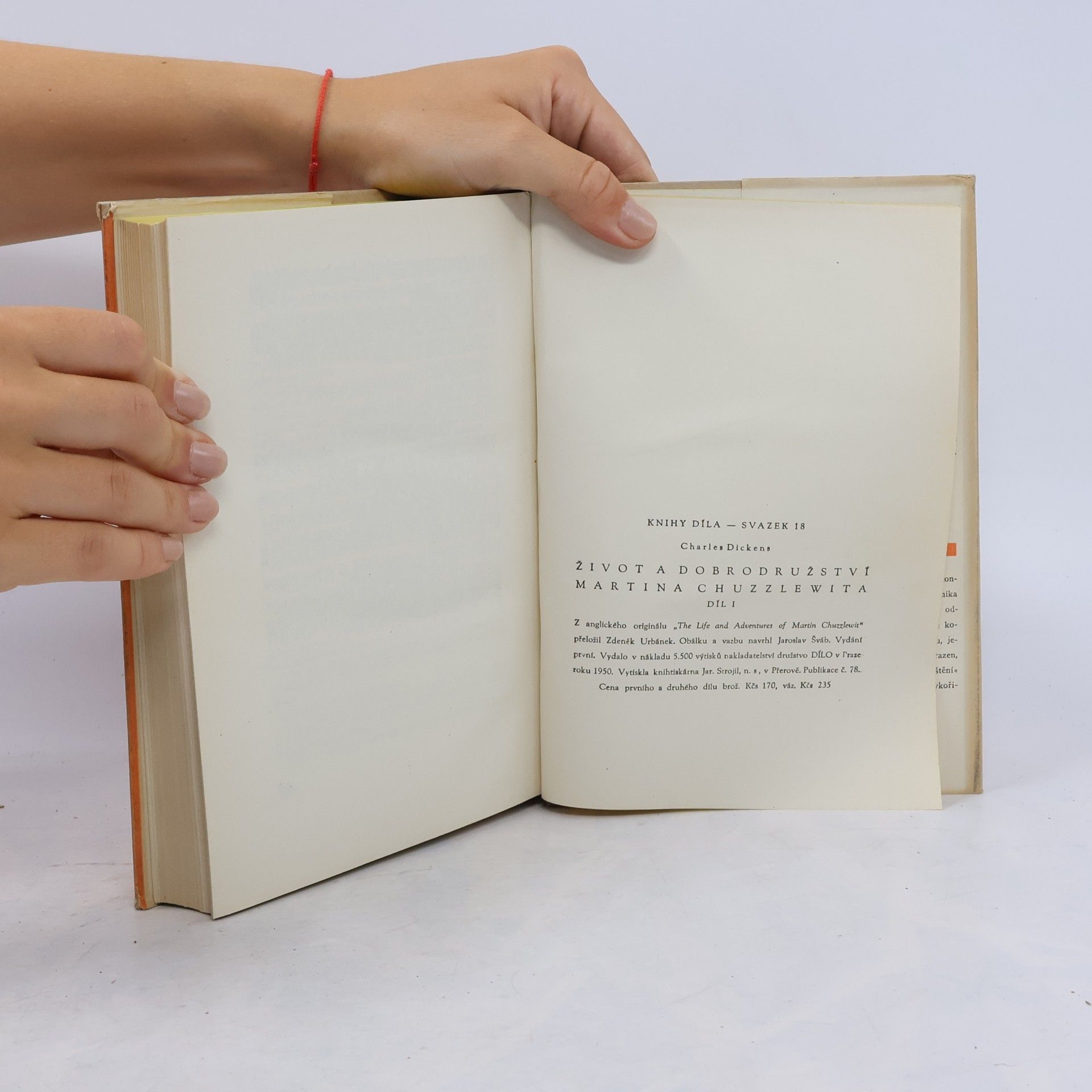 Charles Dickens Život a dobrodružství Martina Chuzzlewita. I. díl
