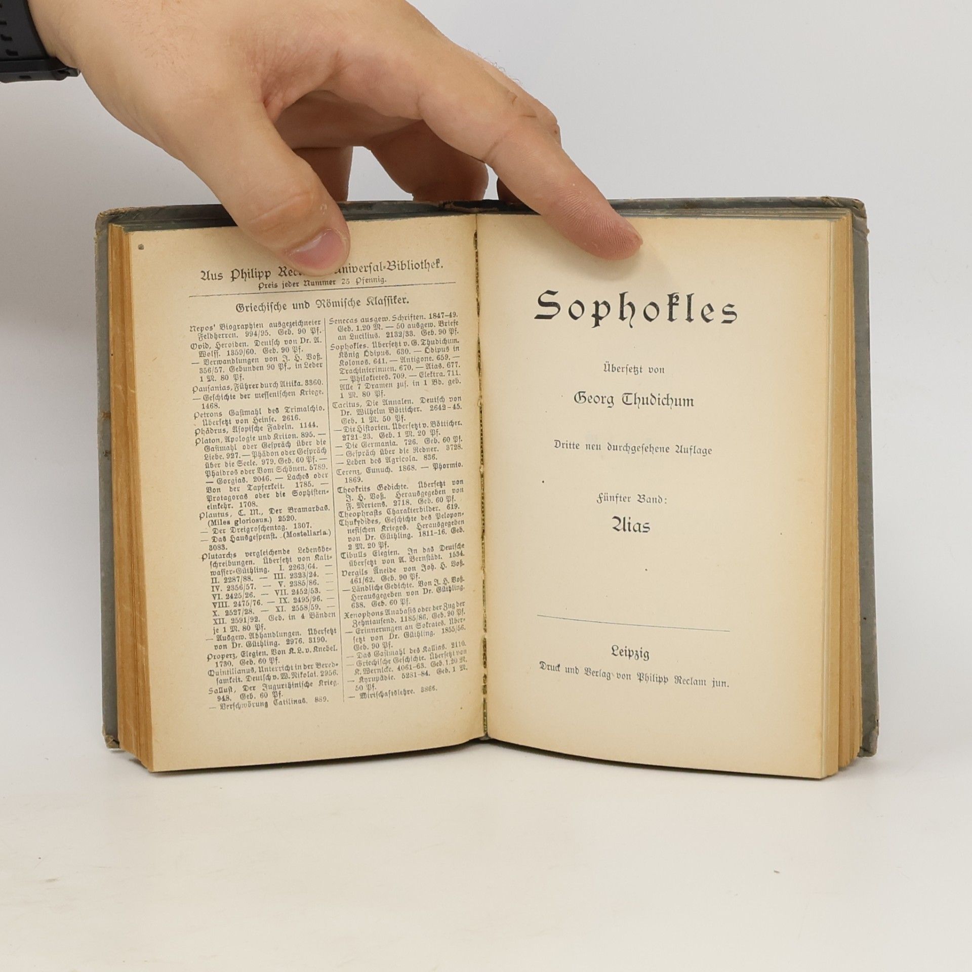 Georg Thudichum Sophokles
