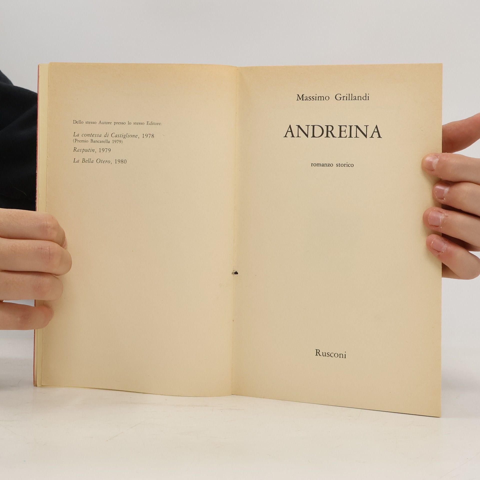 Massimo Grillandi Andreina