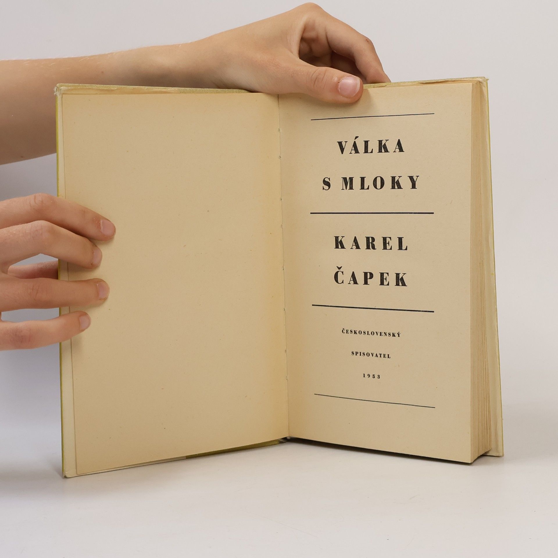 Karel Čapek Válka s mloky