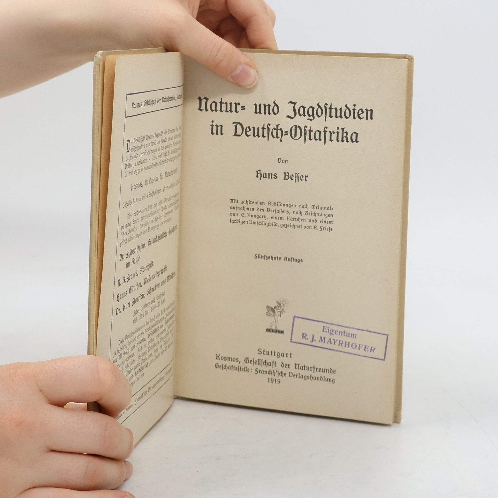 Hans Besser Natur- und Jagdstudien in Deutsch-Ostafrika