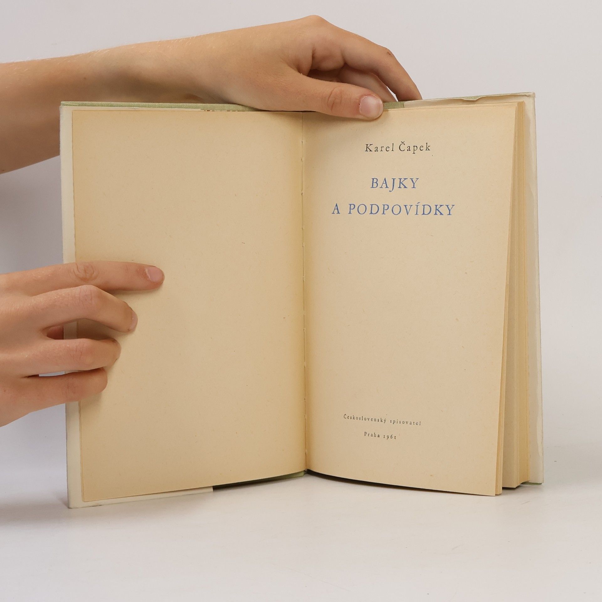Karel Čapek Bajky a podpovídky