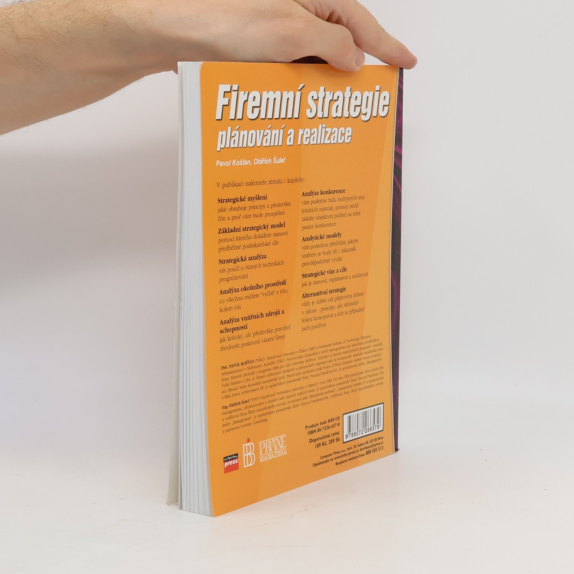Pavol Košťan Firemní strategie. Plánování a realizace