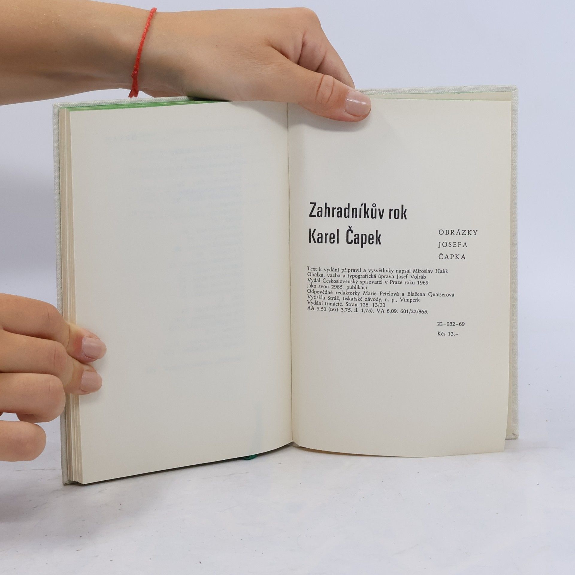Karel Čapek Zahradníkův rok