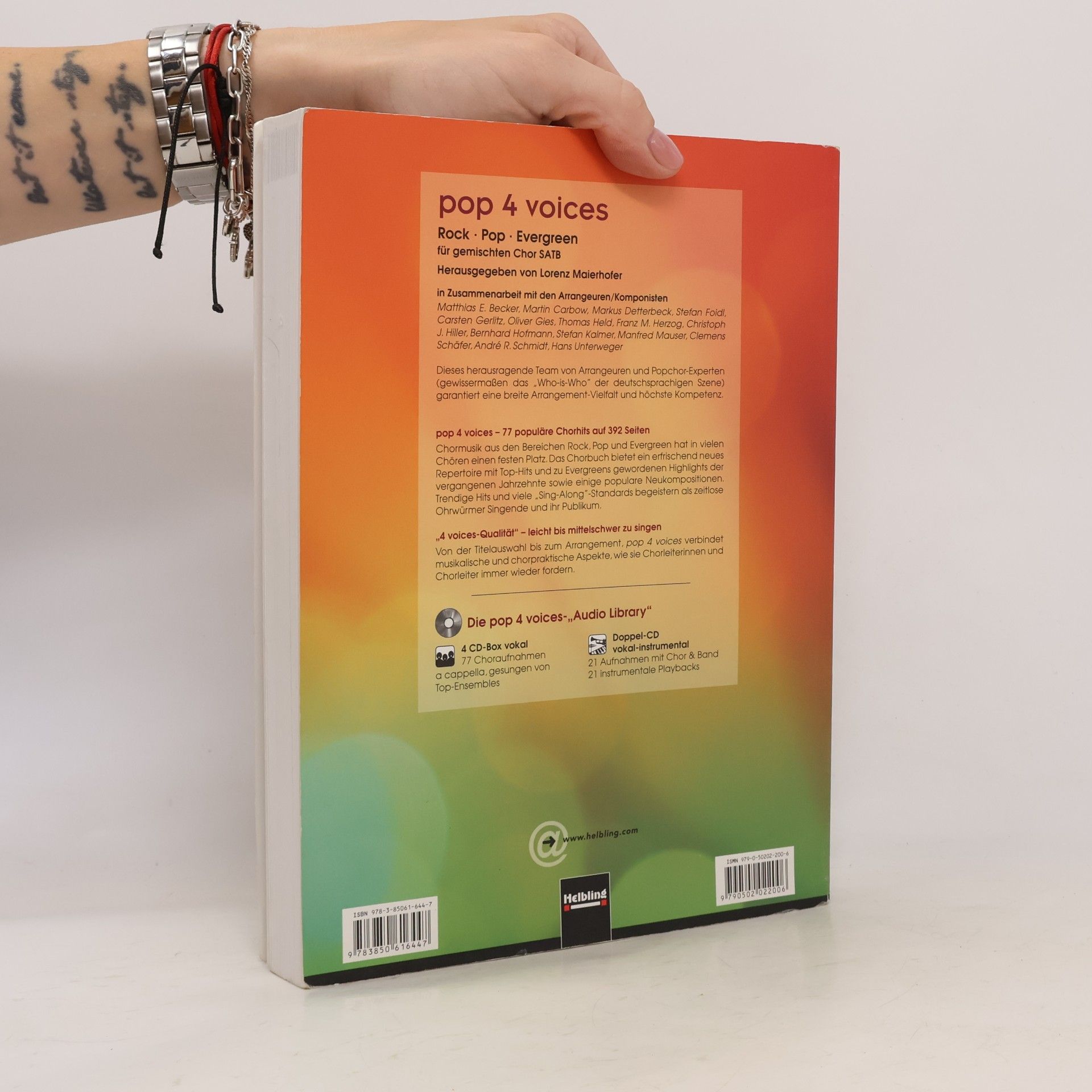 Lorenz Maierhofer Pop 4 Voices: Rock Pop Evergreen für gemischten Chor SATB