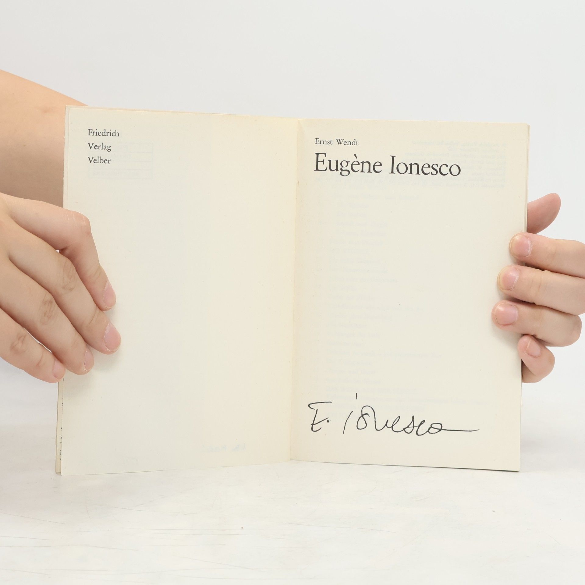 Ernst Wendt Ionesco