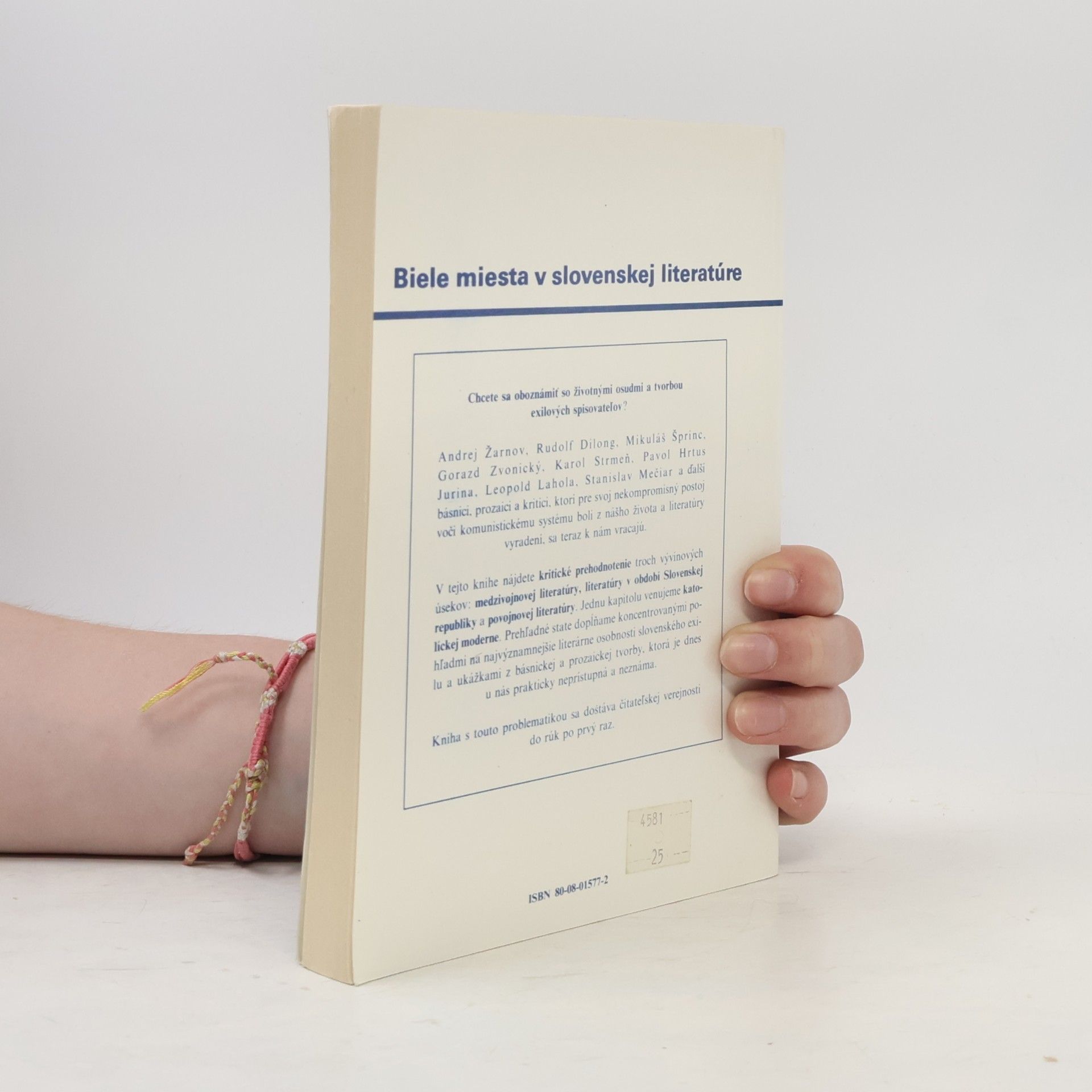 Mária Bátorová Biele miesta v slovenskej literatúre