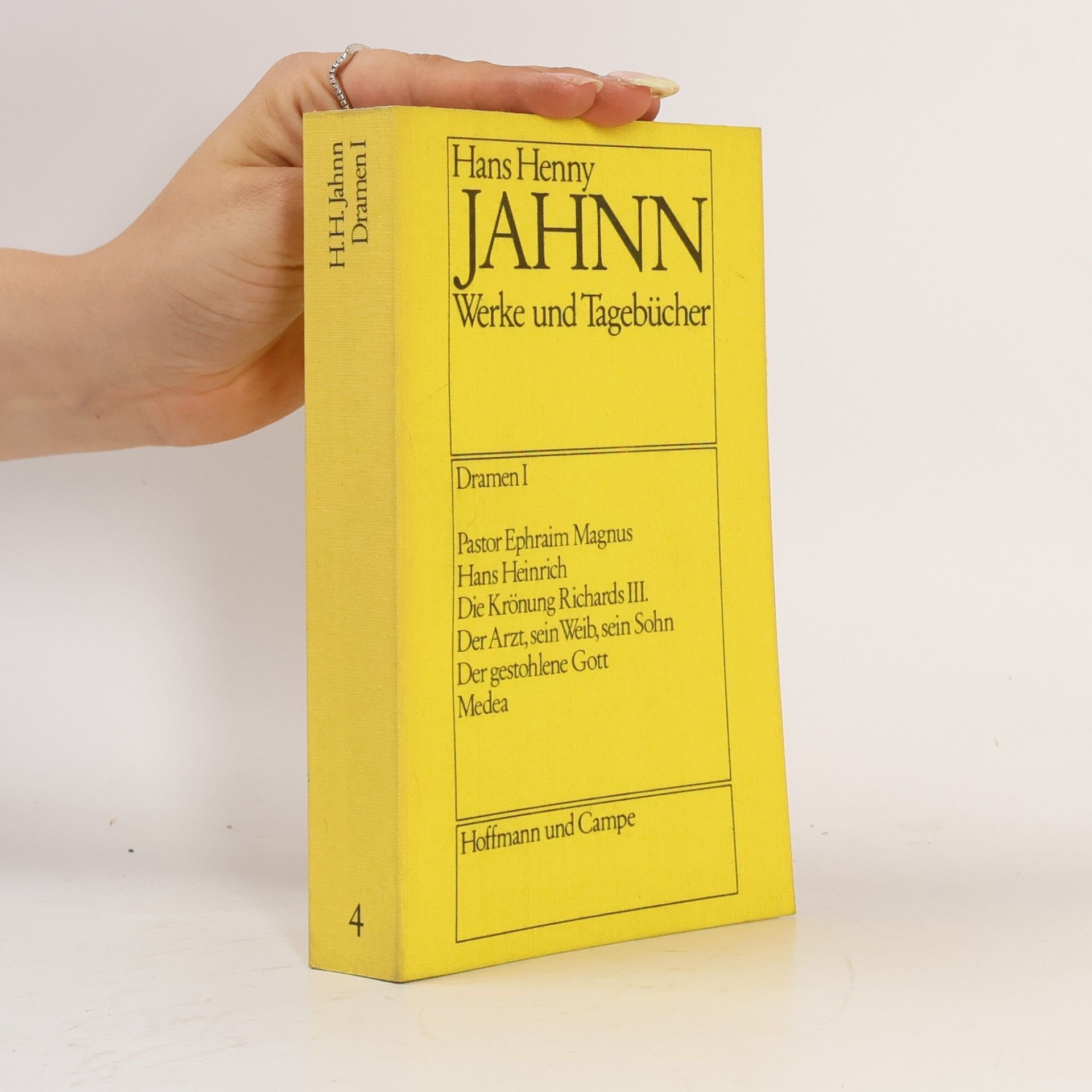 Hans Henny Jahnn Werke und Tagebücher. Dramen I