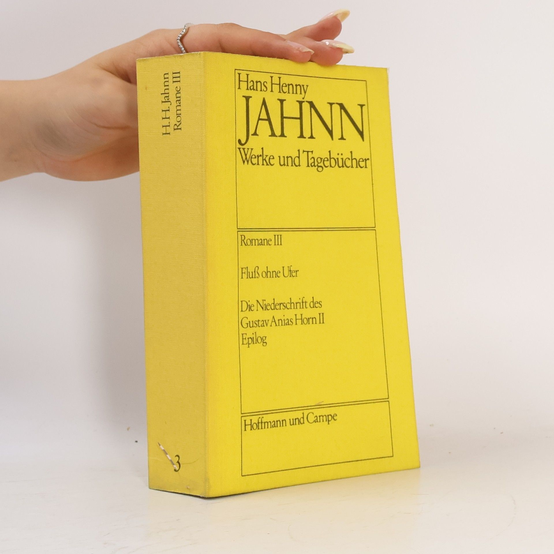 Hans Henny Jahnn Werke und Tagebücher. Romane III