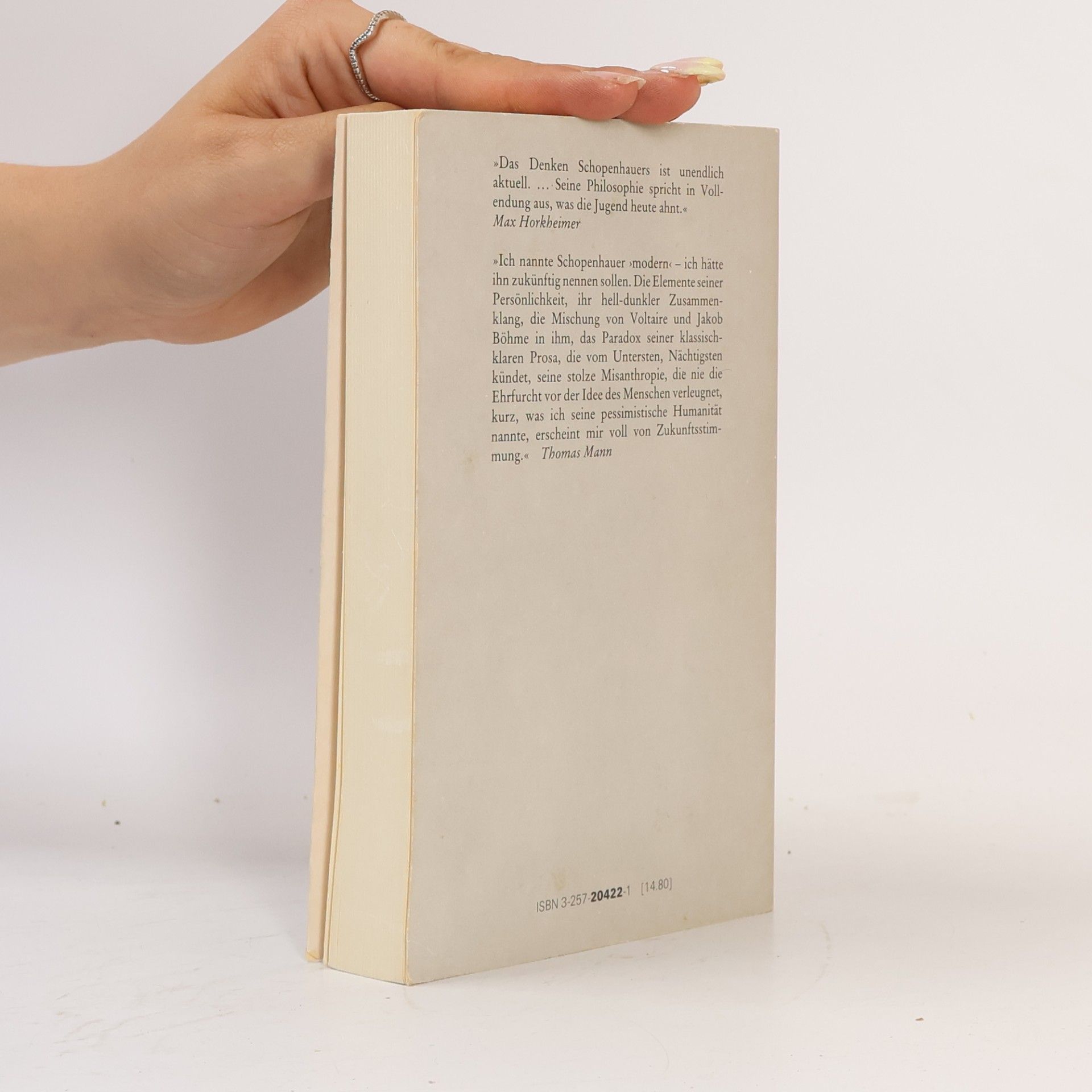 Arthur Schopenhauer Zürcher Ausgabe