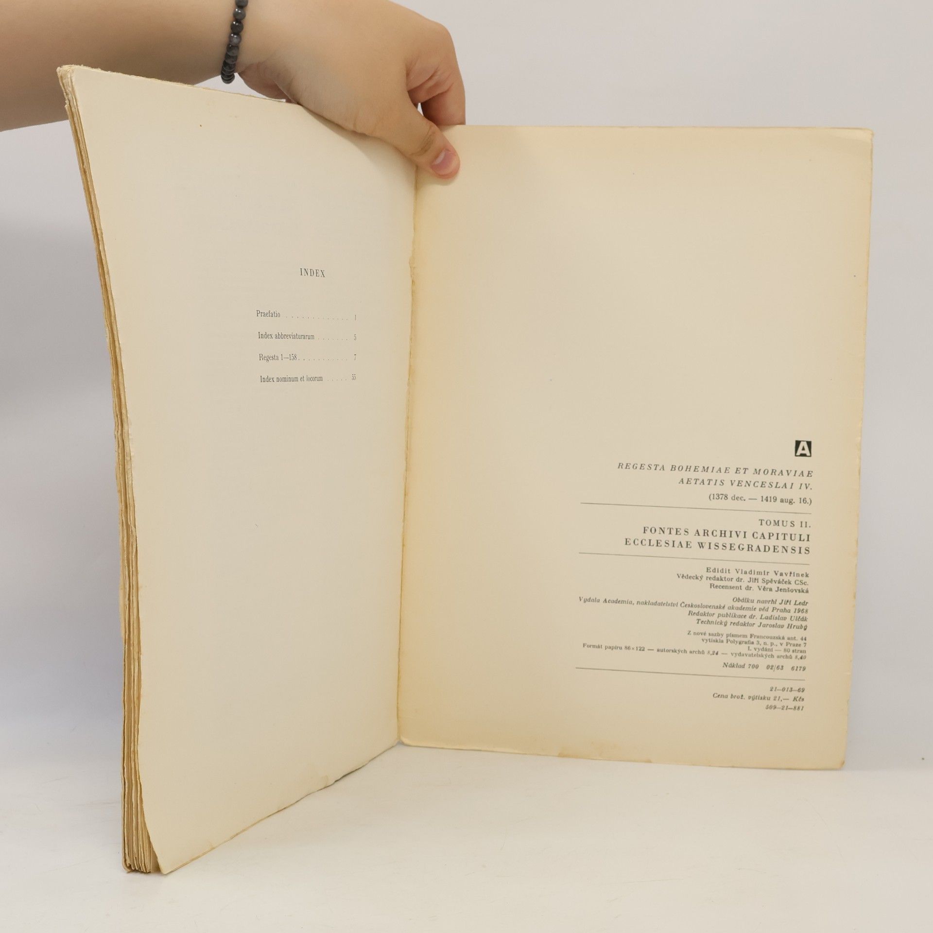 Collectif d'auteurs Regesta Bohemiae et Moraviae aetatis Venceslai IV