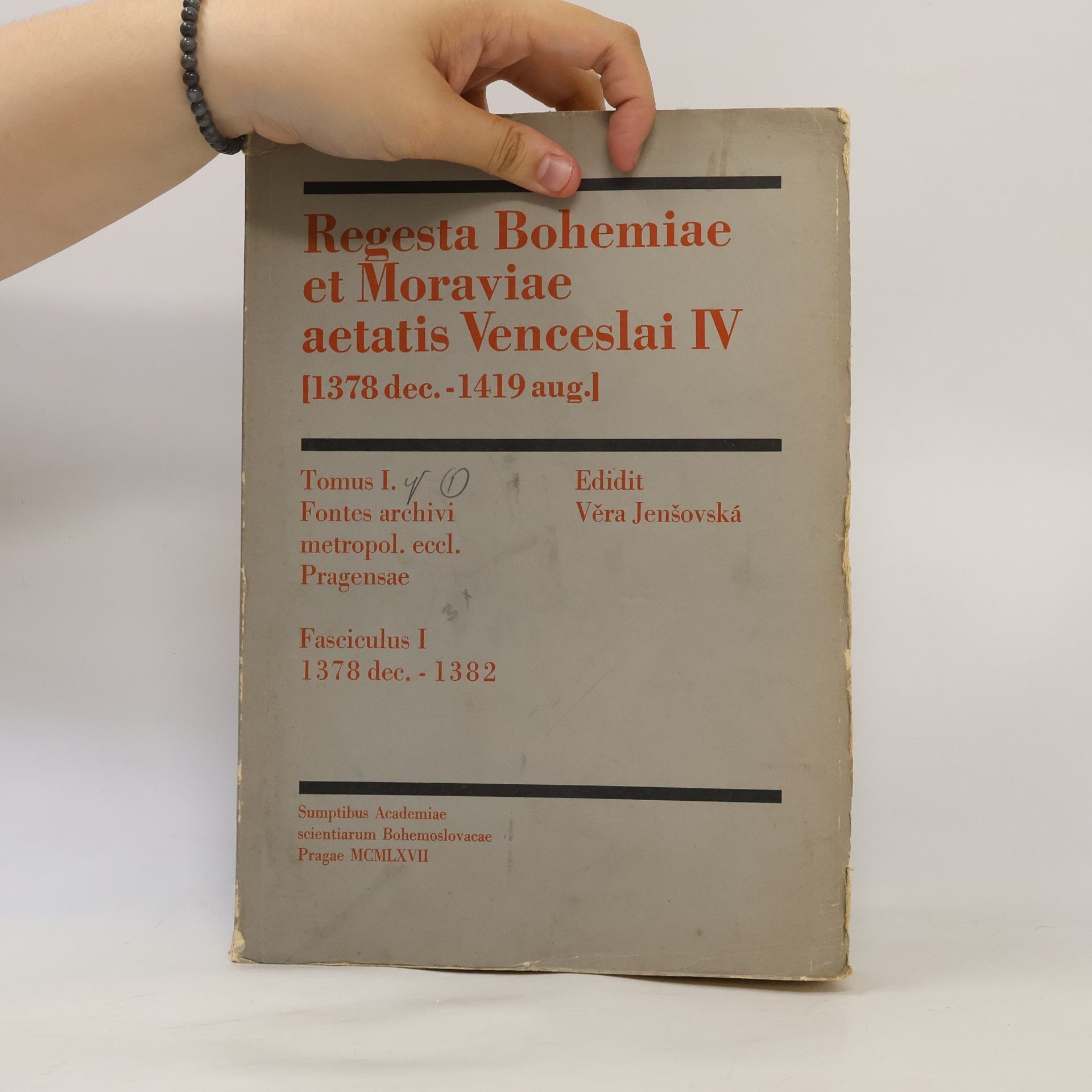 Collectif d'auteurs Regesta Bohemiae et Moraviae aetatis Venceslai IV.