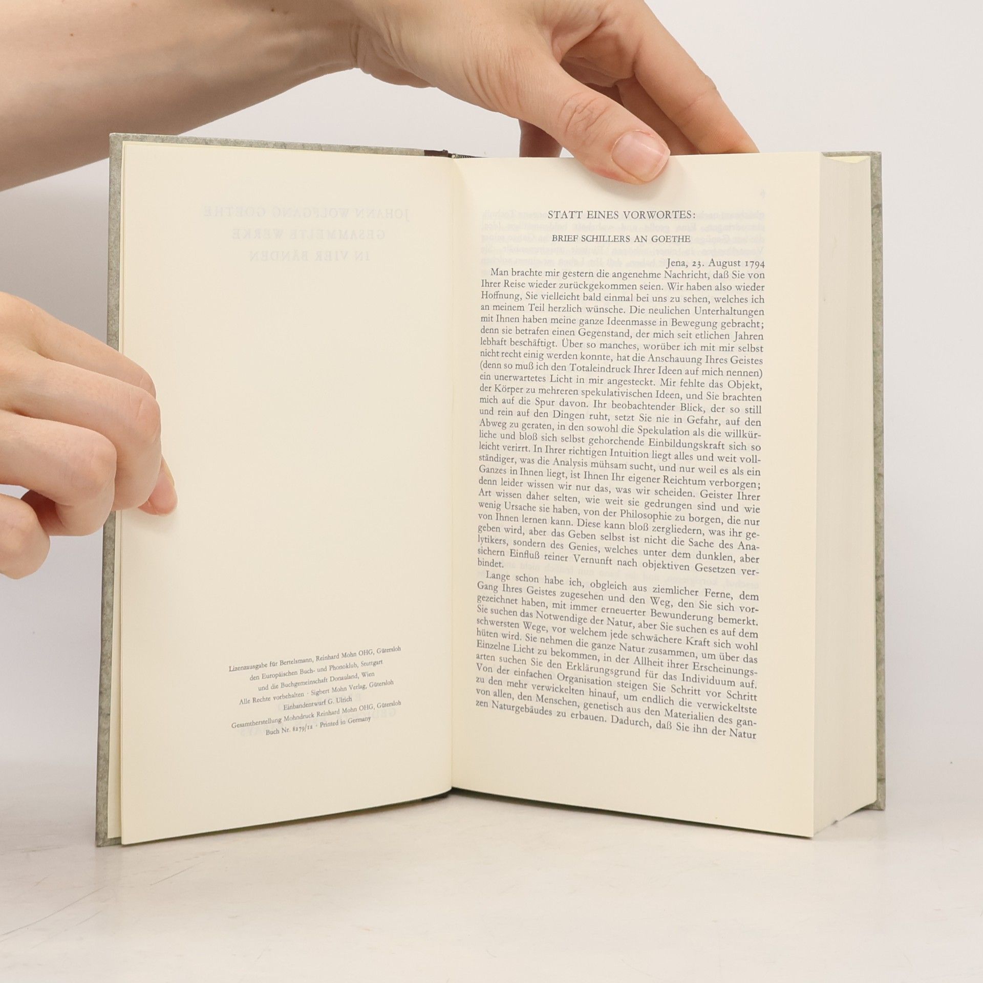 Johann Wolfgang von Goethe Gesammelte Werke I. Gedichte. Epen. Essays