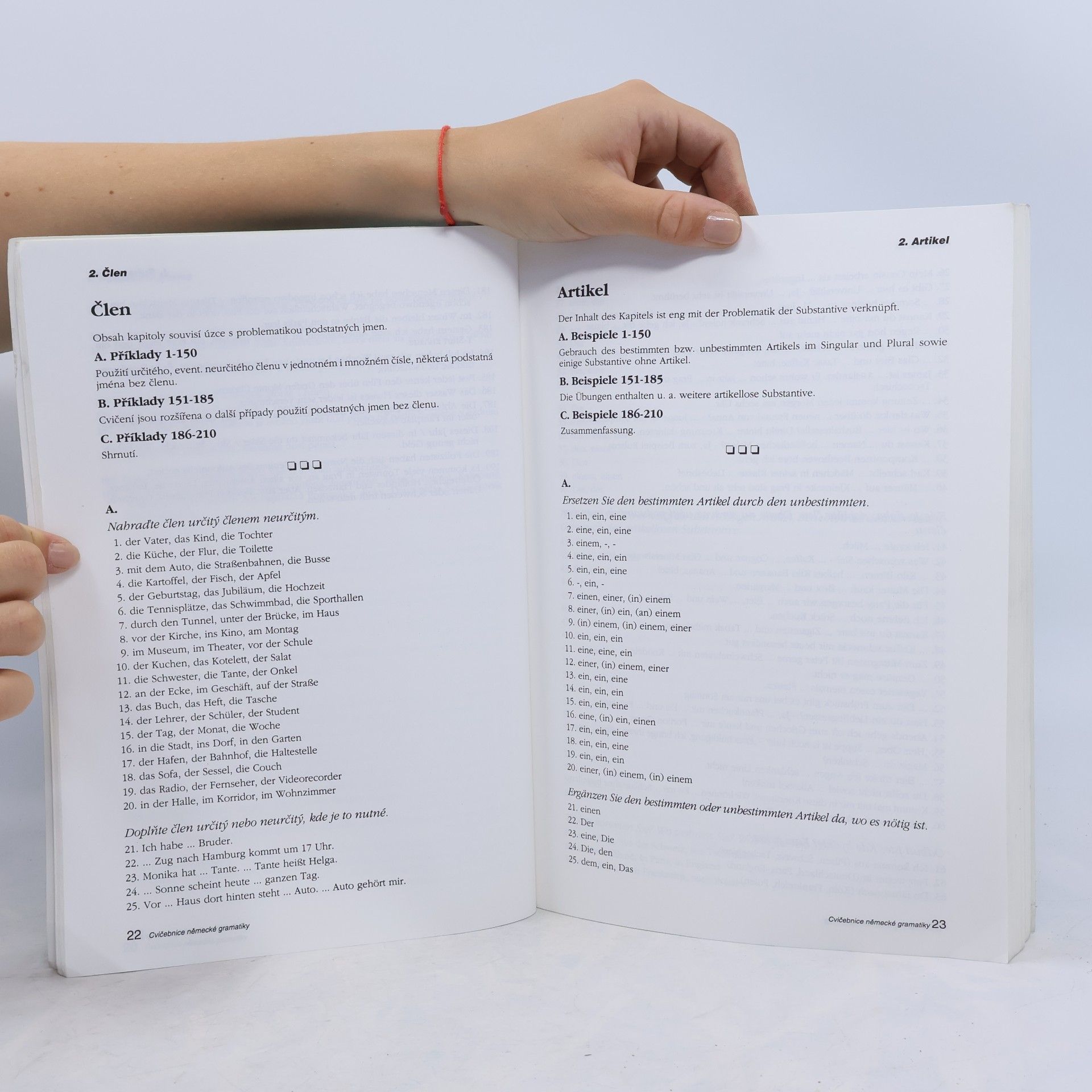 Various authors Cvičebnice německé gramatiky : Příklady k základním gramatickým jevům s řešením