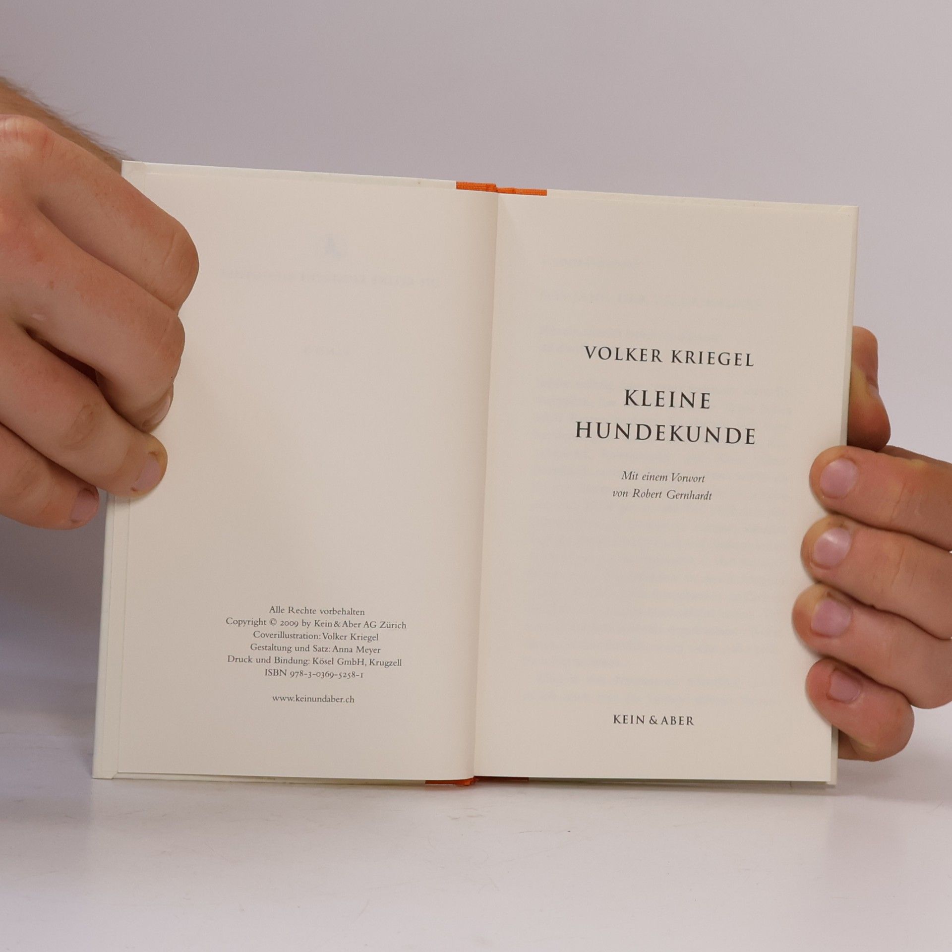 Volker Kriegel Die Kleine Komische Bibliothek - 8: Kleine Hundekunde