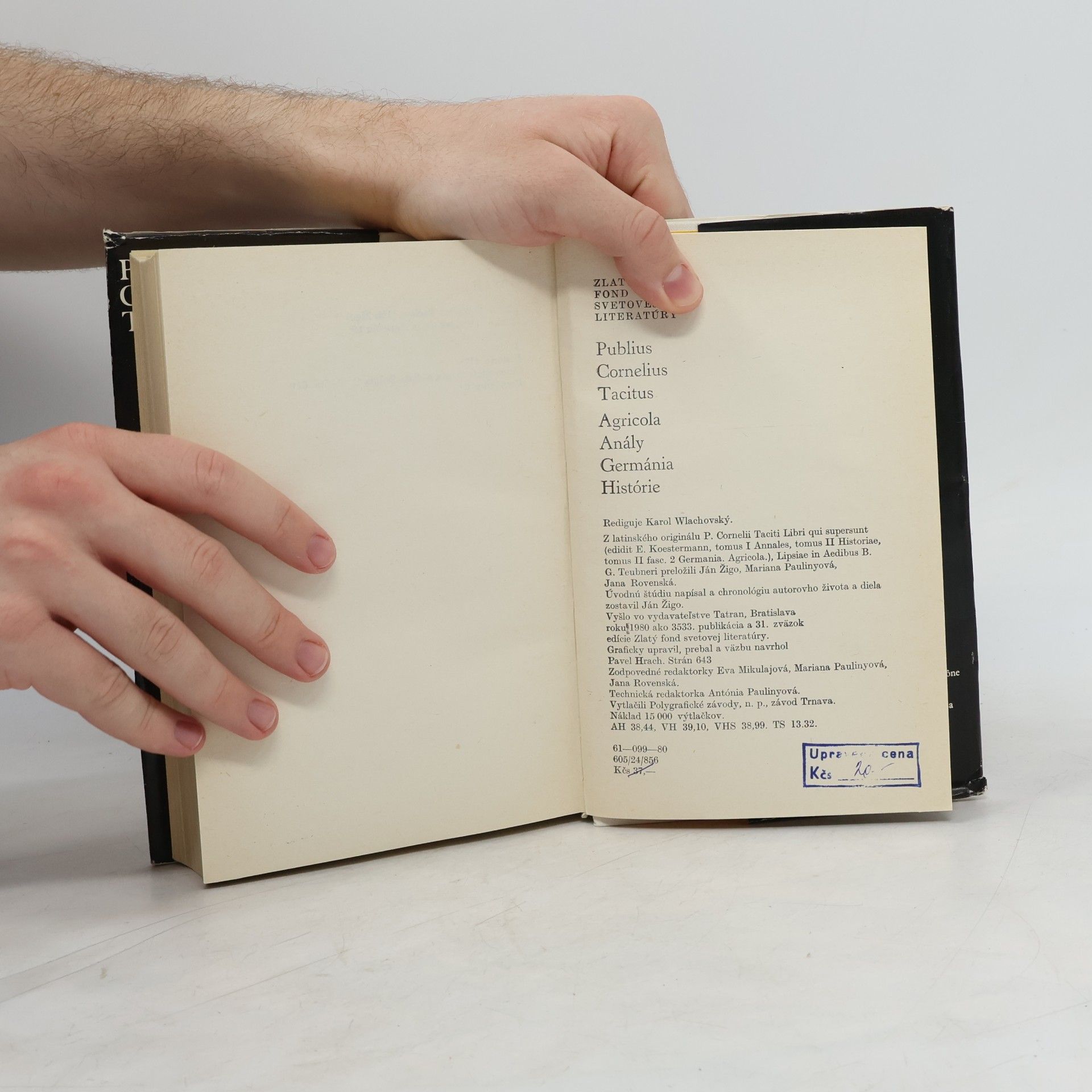 Tacitus Agricola. Anály. Germánia. Histórie