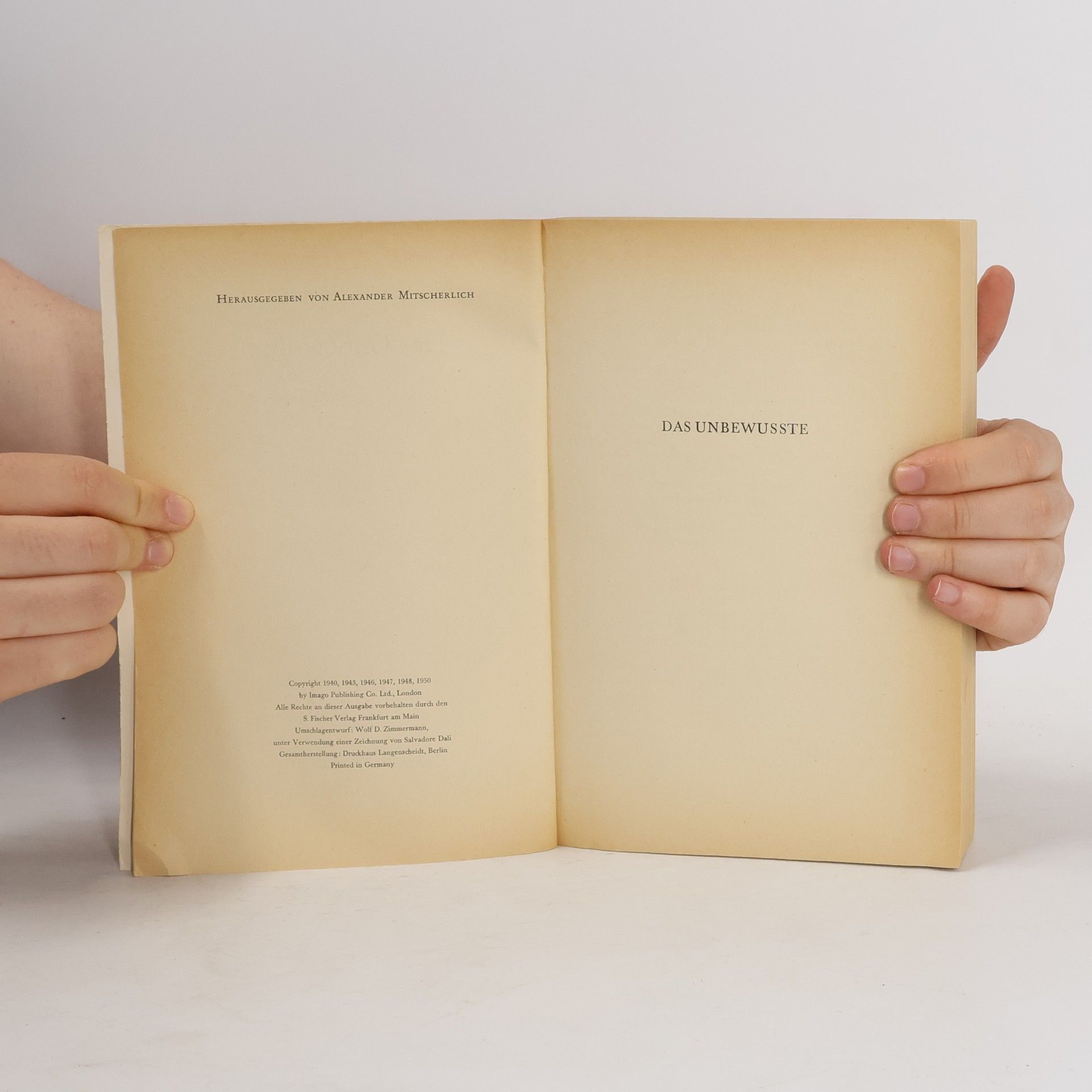 Sigmund Freud Das Unbewußte : Schriften zur Psychoanalyse