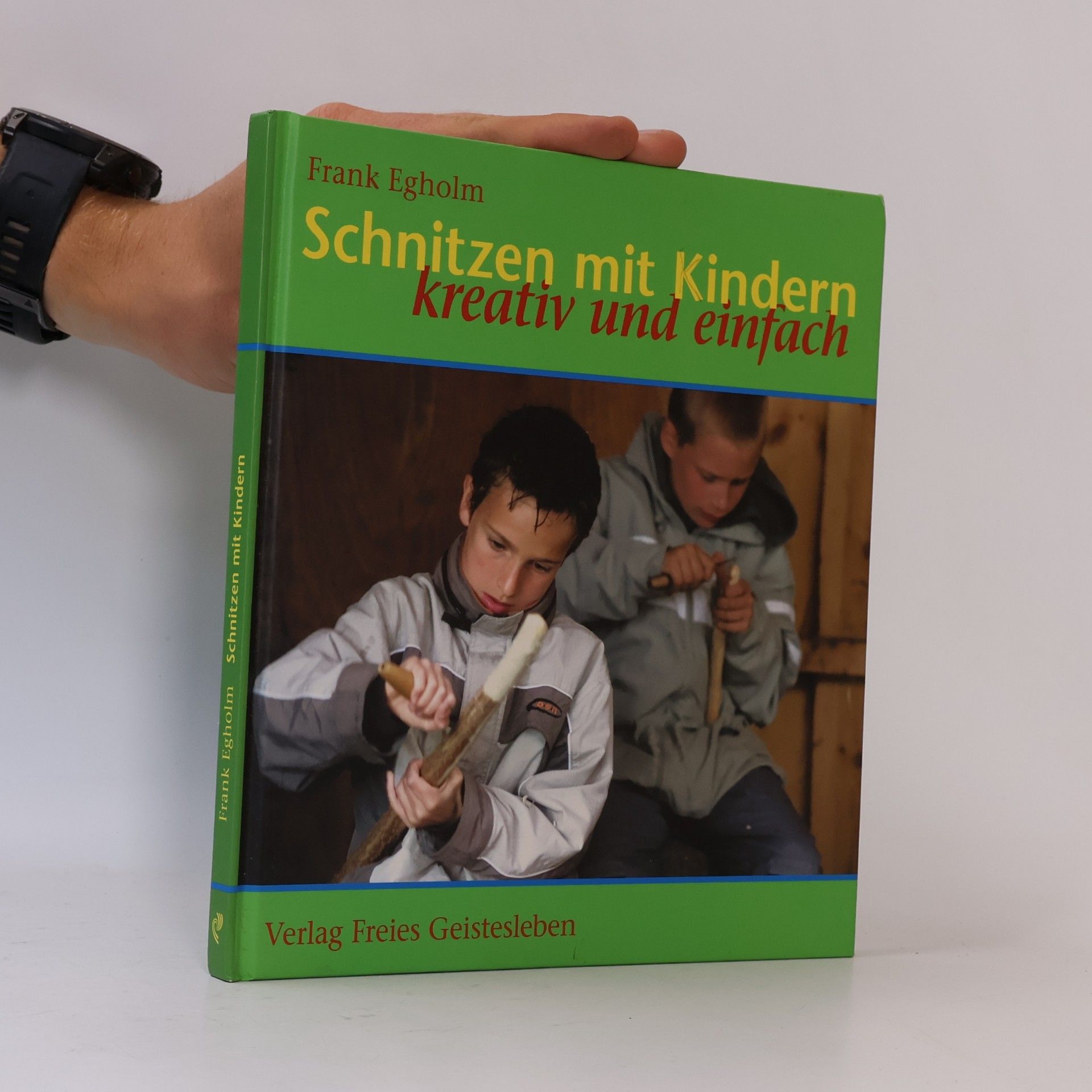 Frank Egholm Schnitzen mit Kindern