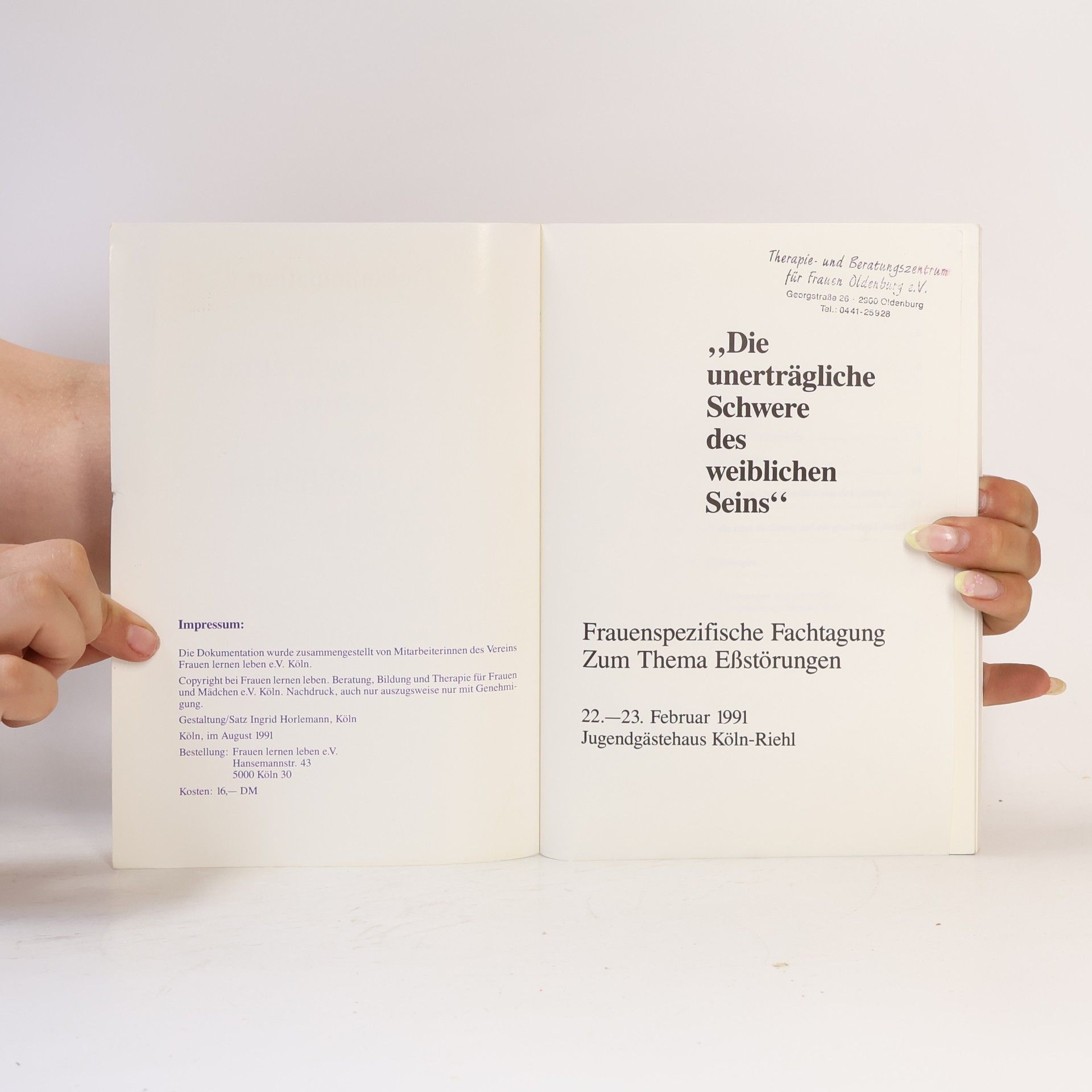Collectif d'auteurs Dokumentation "Die unerträgliche Schwere des weiblichen Seins"