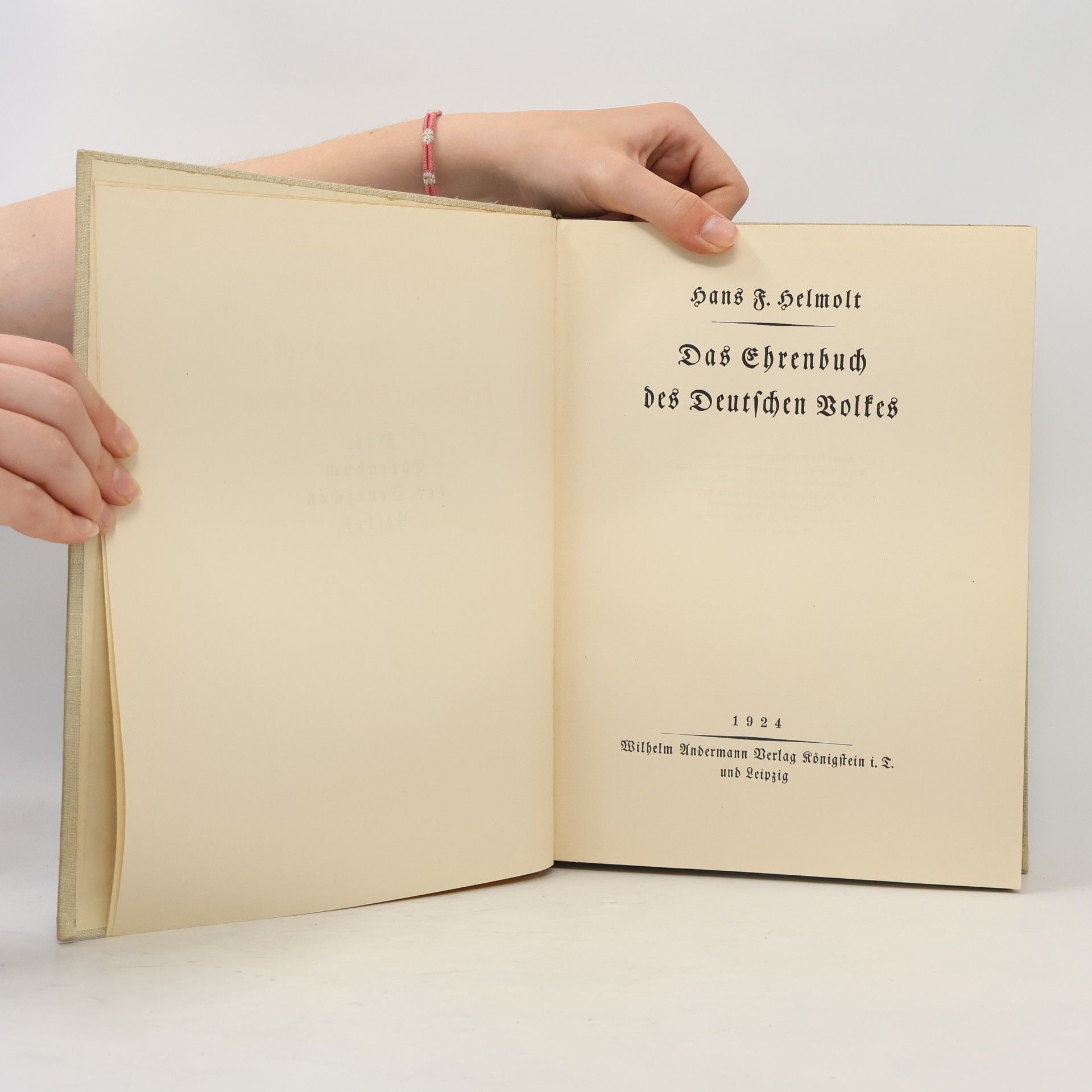 Hans Ferdinand Helmolt Das Ehrenbuch das Deutschen Volkes