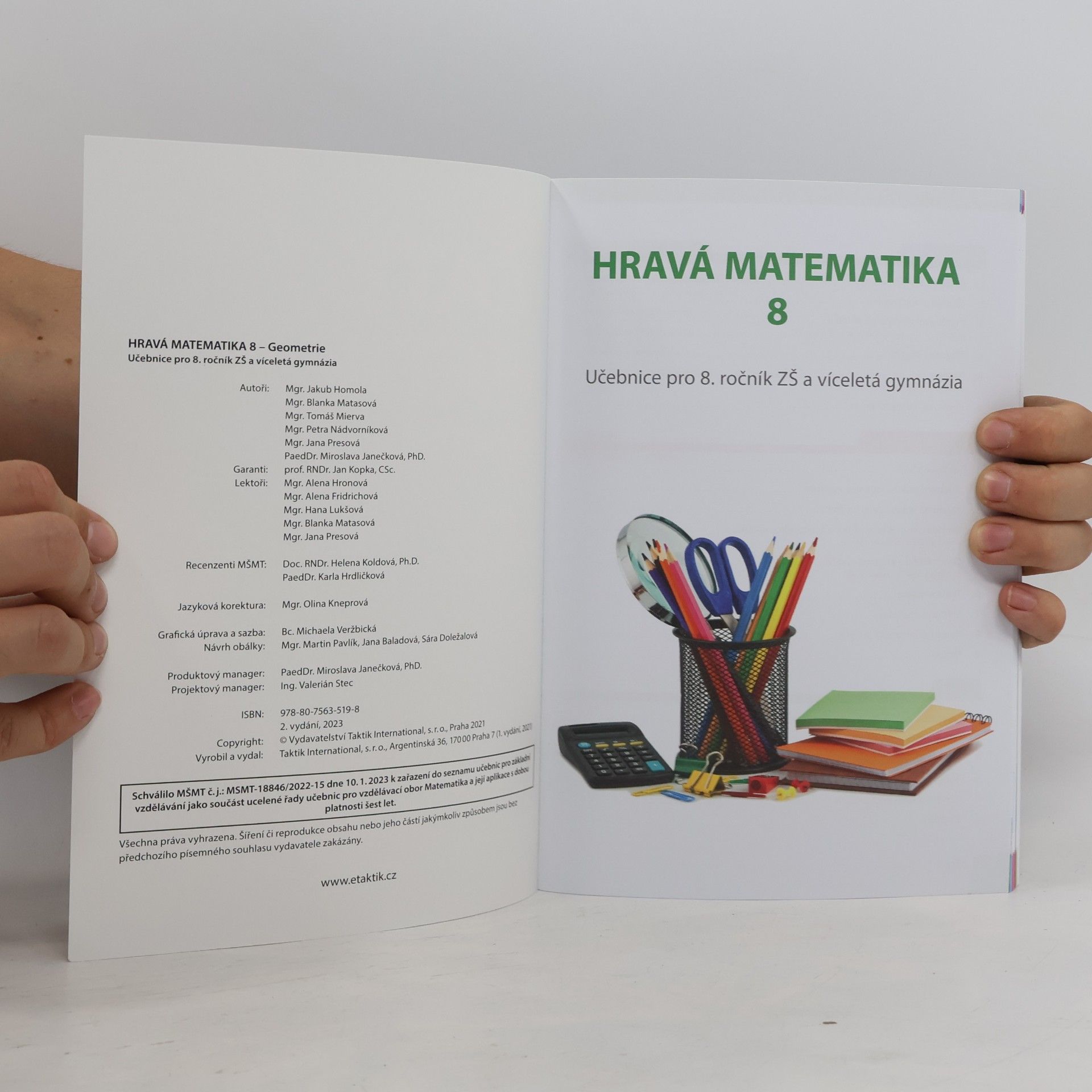 Autorenkollektiv Hravá matematika 8 - Učebnice 2. díl (geometrie)