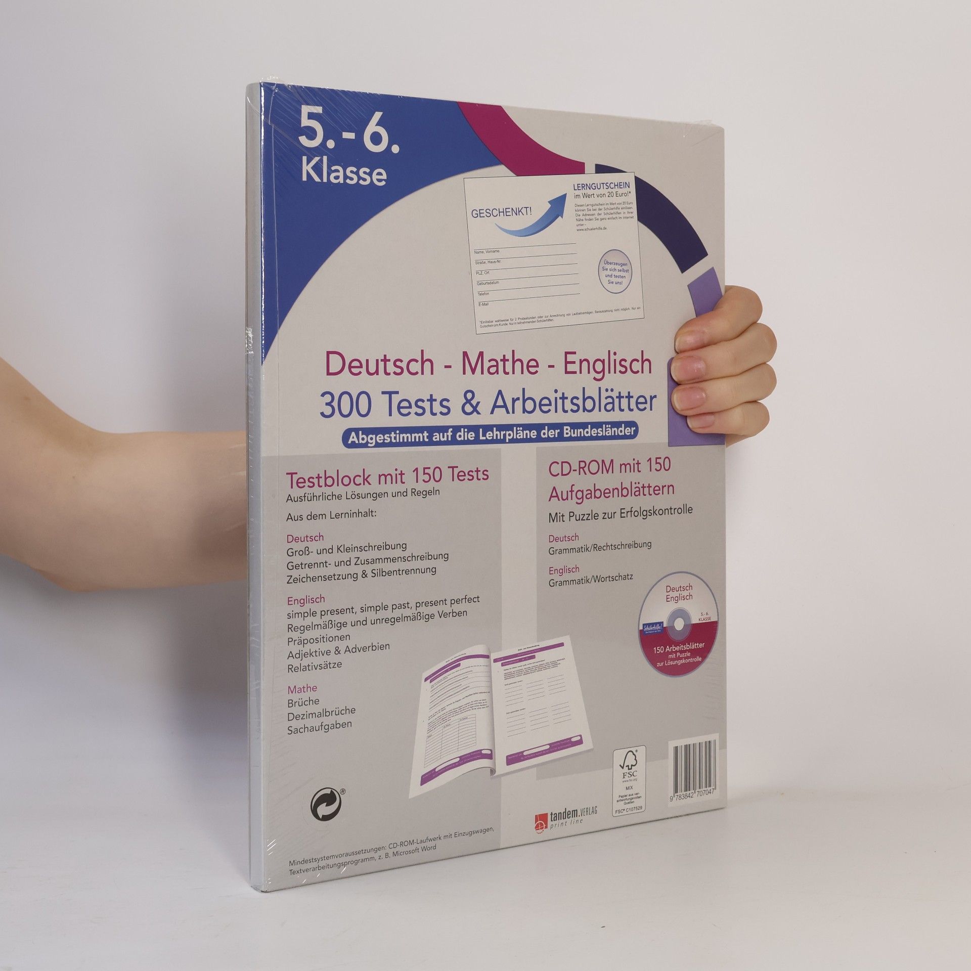 Ullmann Medien Durchstarten auf der neuen Schule 5.-6. Klasse, Block und CD-ROM