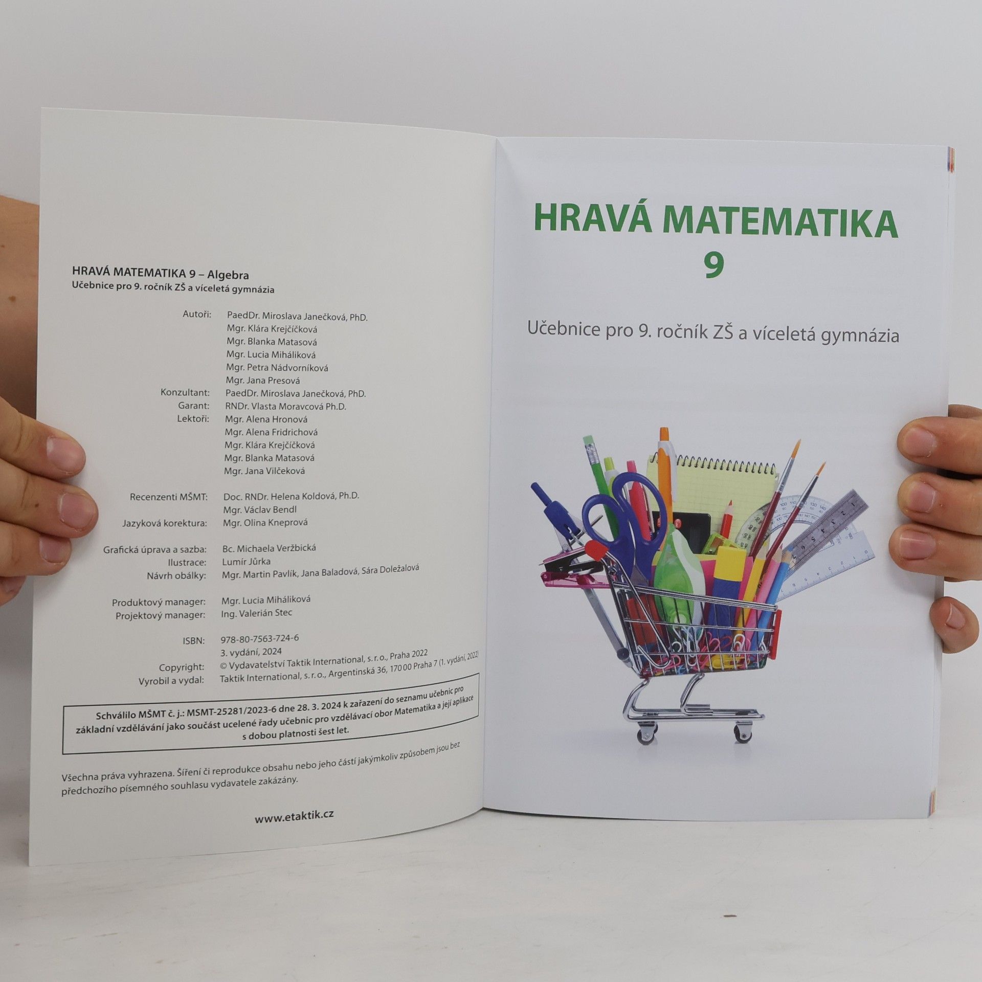 Various authors Hravá matematika 9 - učebnice 1. díl (algebra)