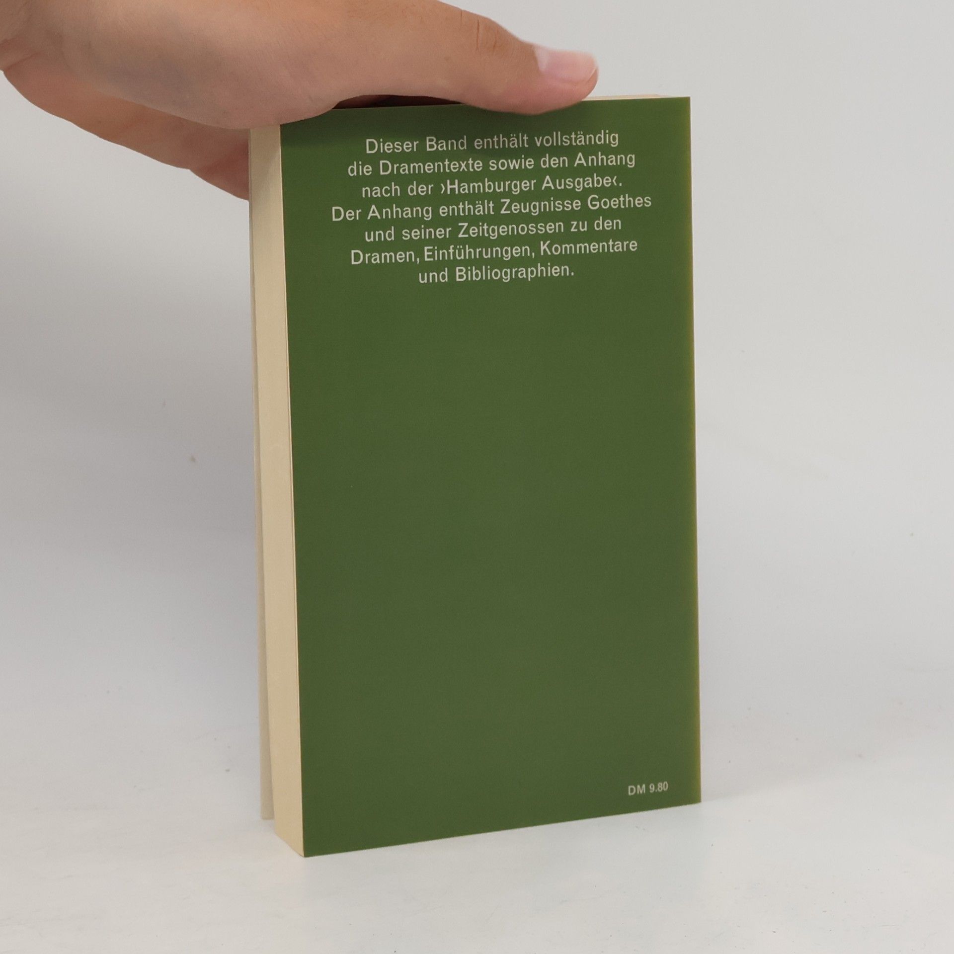 Johann Wolfgang von Goethe Die großen Weimarer Dramen