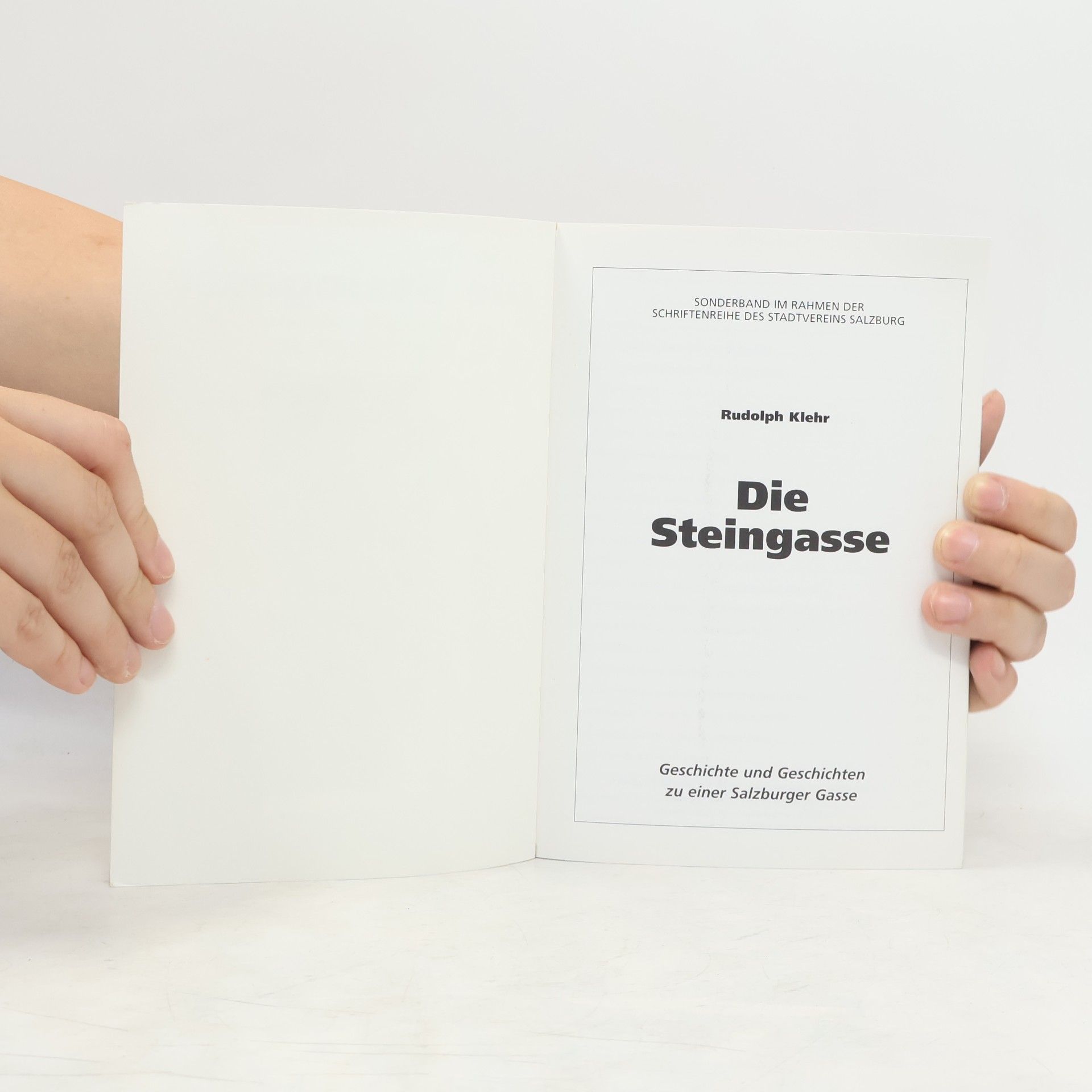 Rudolph Klehr Die Steingasse