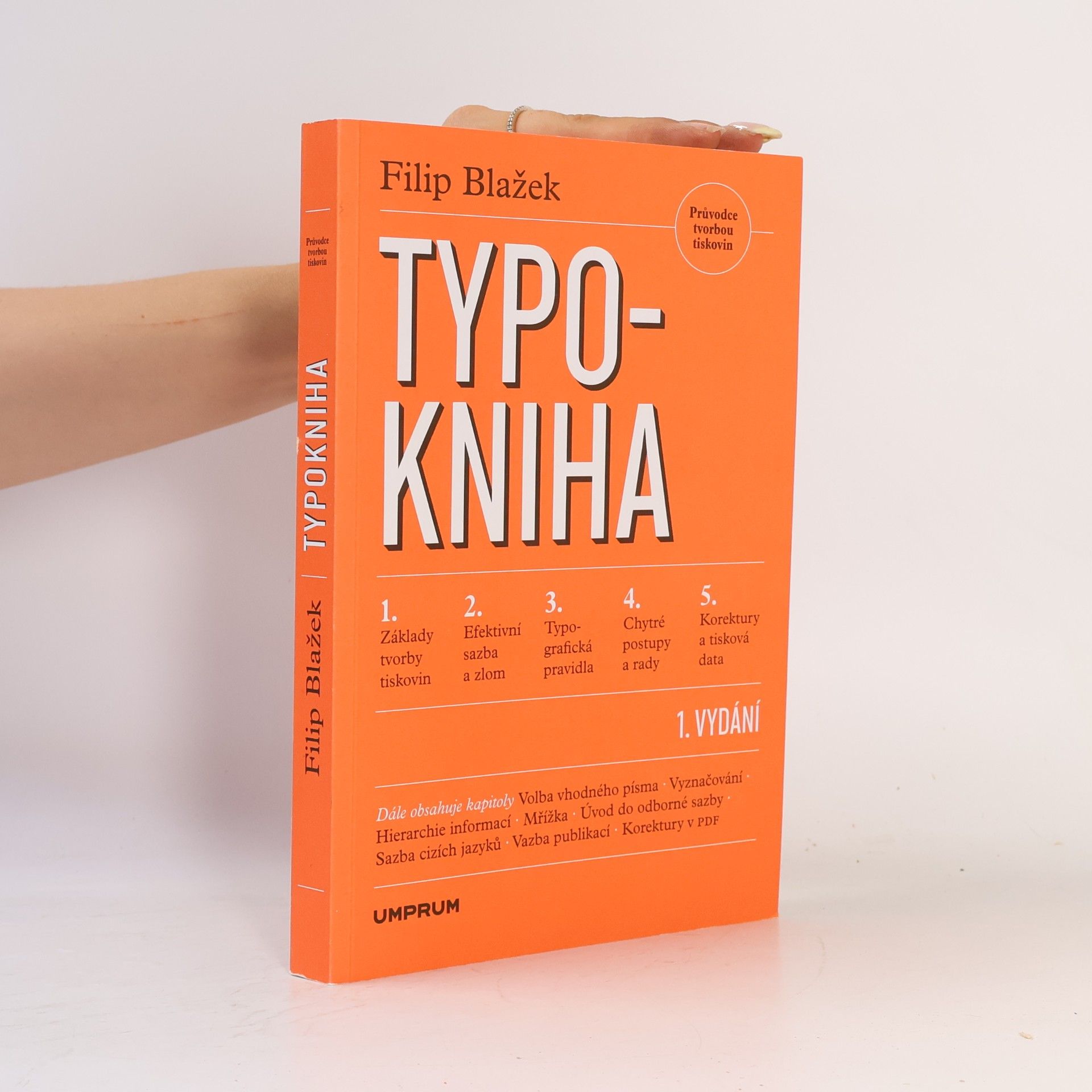 Filip Blažek Typokniha: Průvodce tvorbou tiskovin