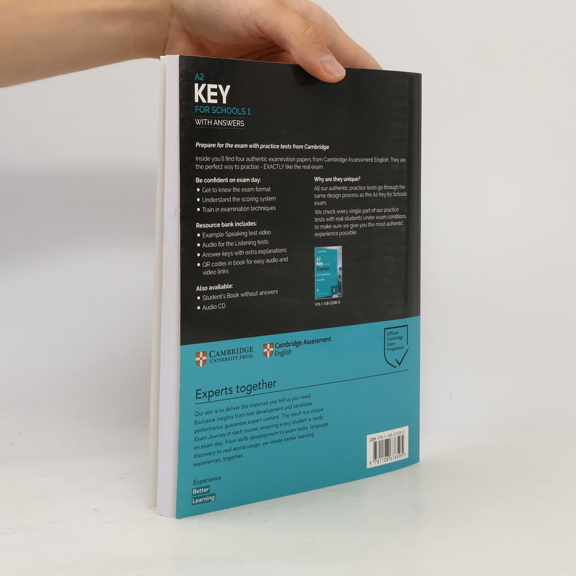 Cambridge University Press A2 Key for Schools 1 for Revised Exam from 2020 Student's Book Pack (Student's Book with Answers with Audio)
