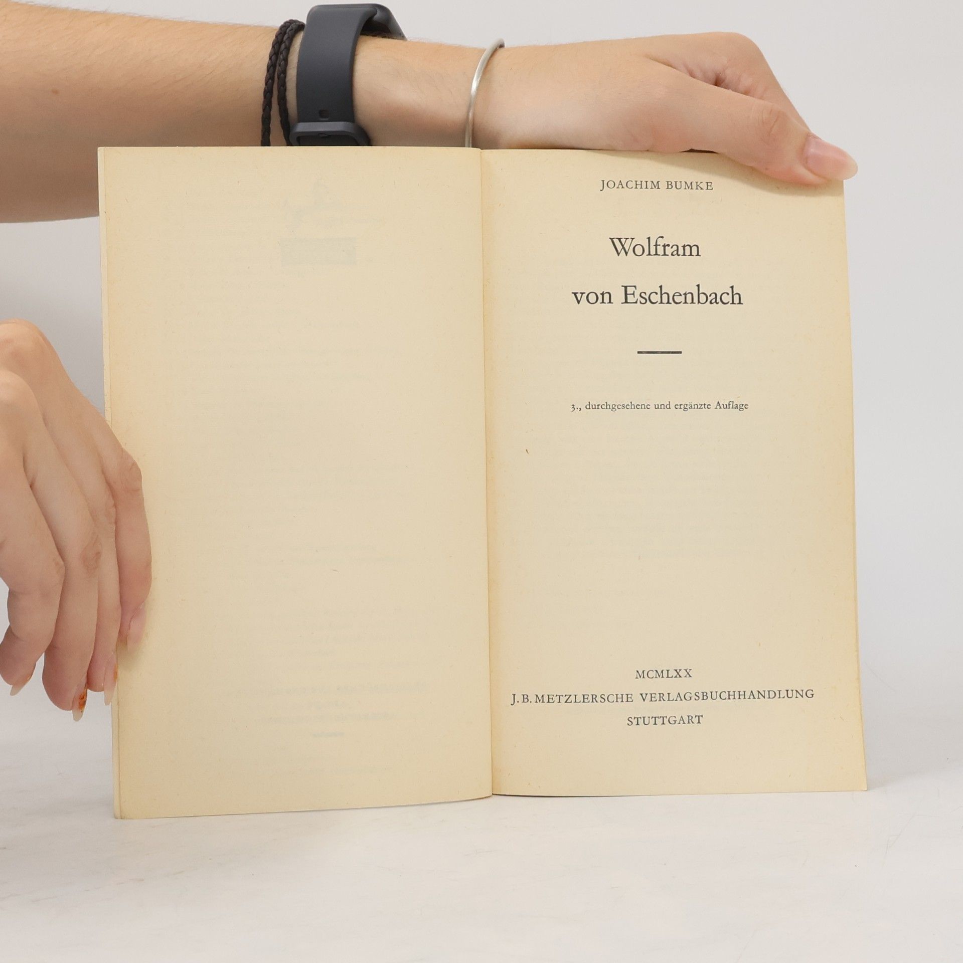 Joachim Bumke Wolfram von Eschenbach