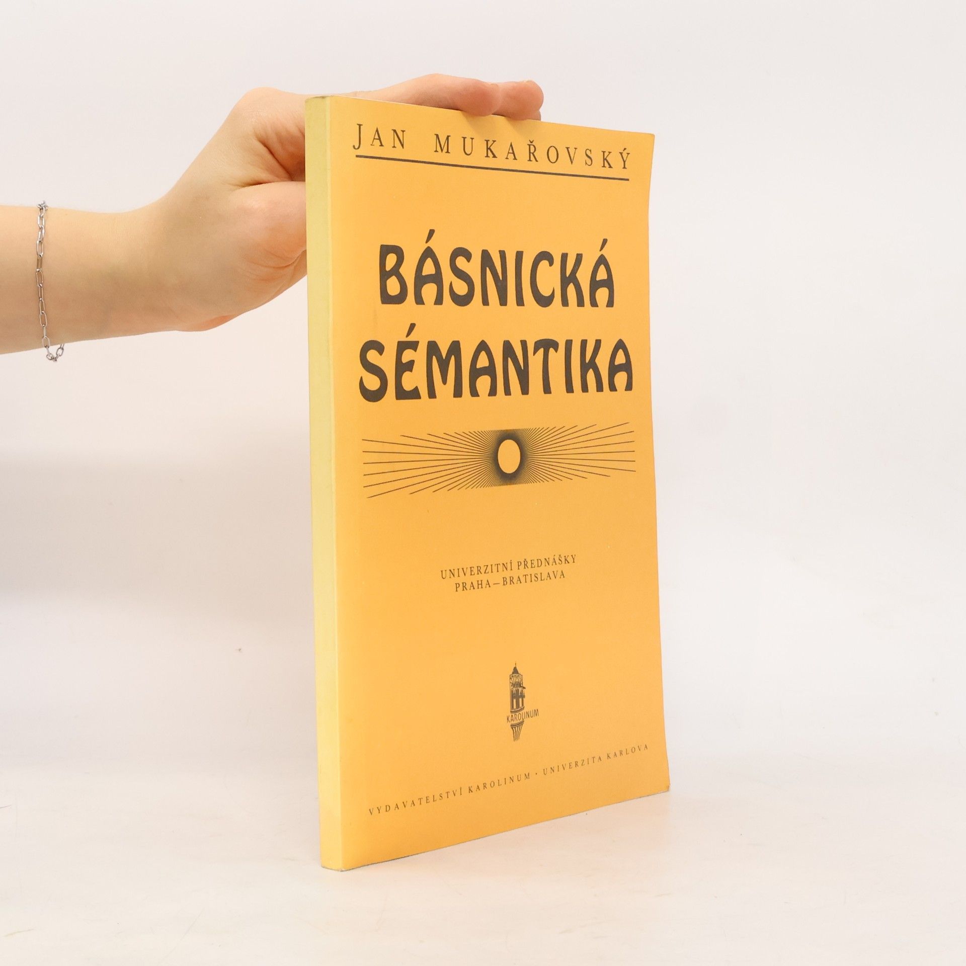 Jan Mukařovský Básnická sémantika