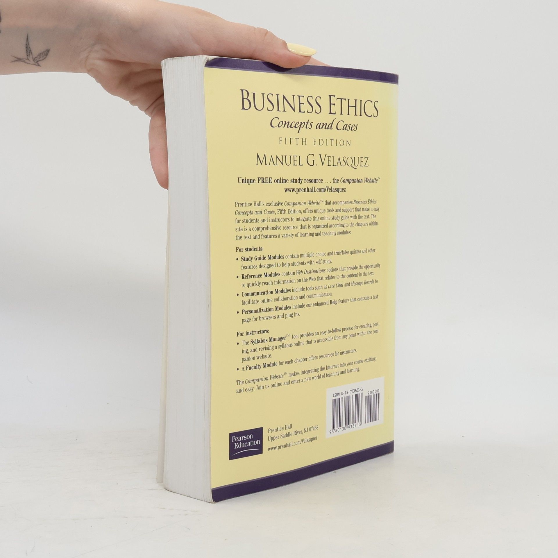Manuel G. Velasquez Business Ethics