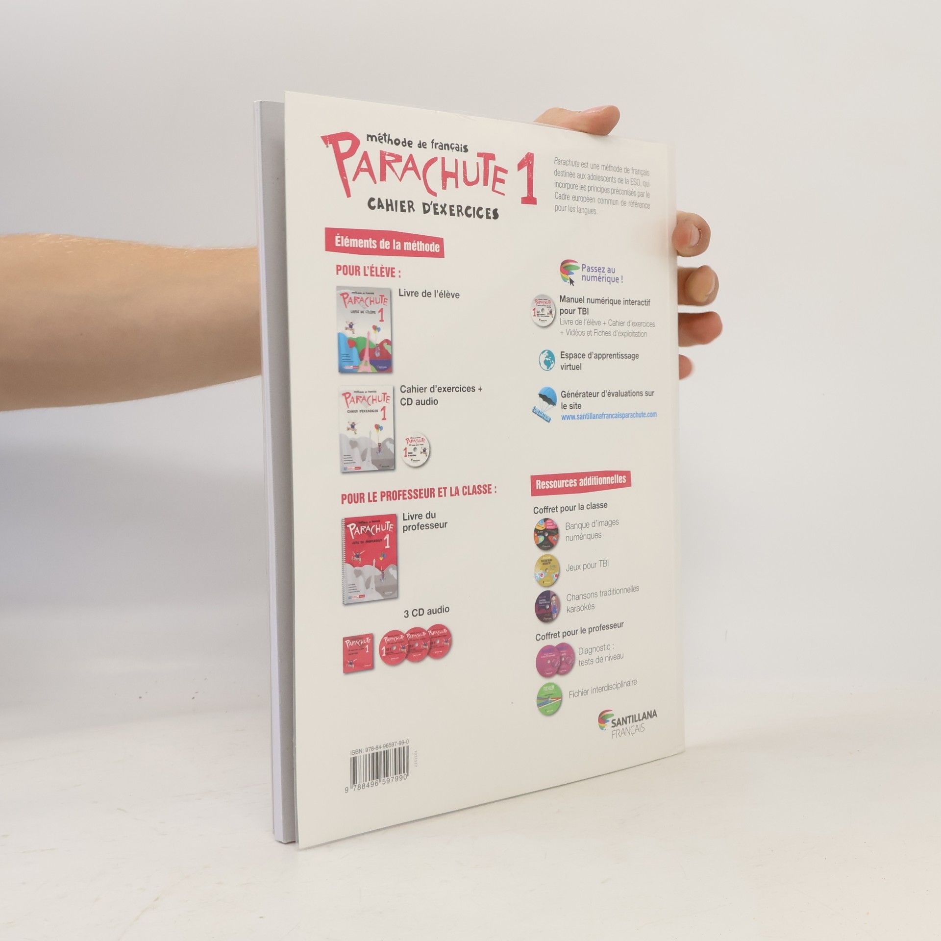 Hénar Nogal Parachute 1 cahier d'exercices - méthode de français - niveau A1