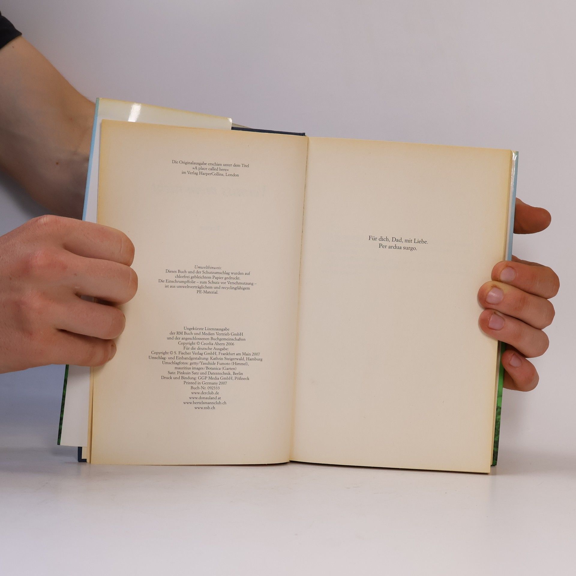Cecelia Ahern Vermiss mein nicht