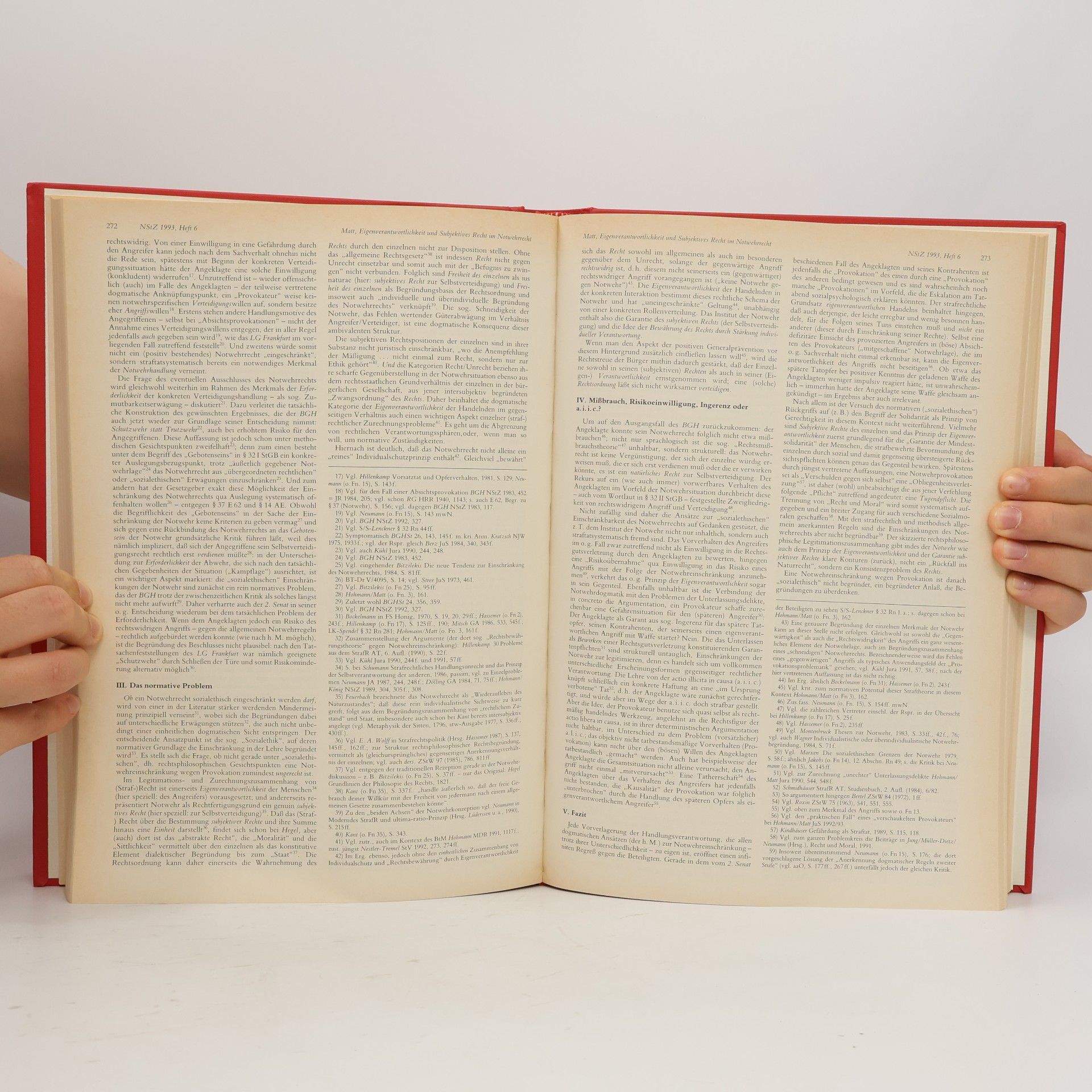 Gerhard Altvater NSTZ neue Zeitschrift für Strafrecht 1993 Jahresregister