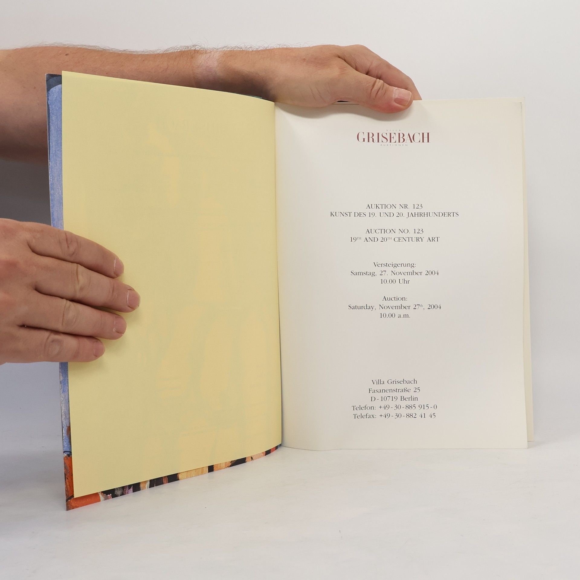Autorenkollektiv Villa Grisebach Auktionen 123