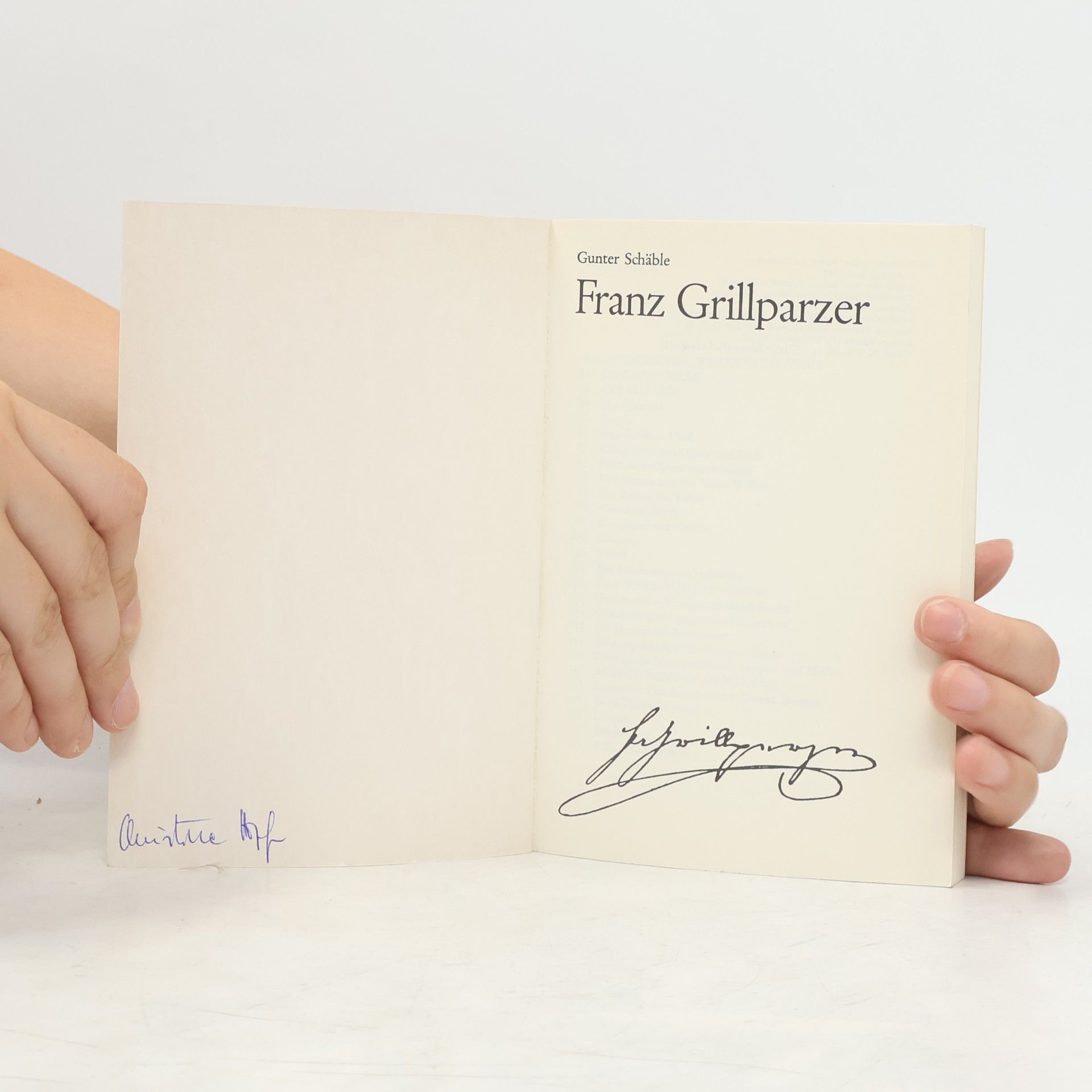 Gunter Schäble Franz Grillparzer