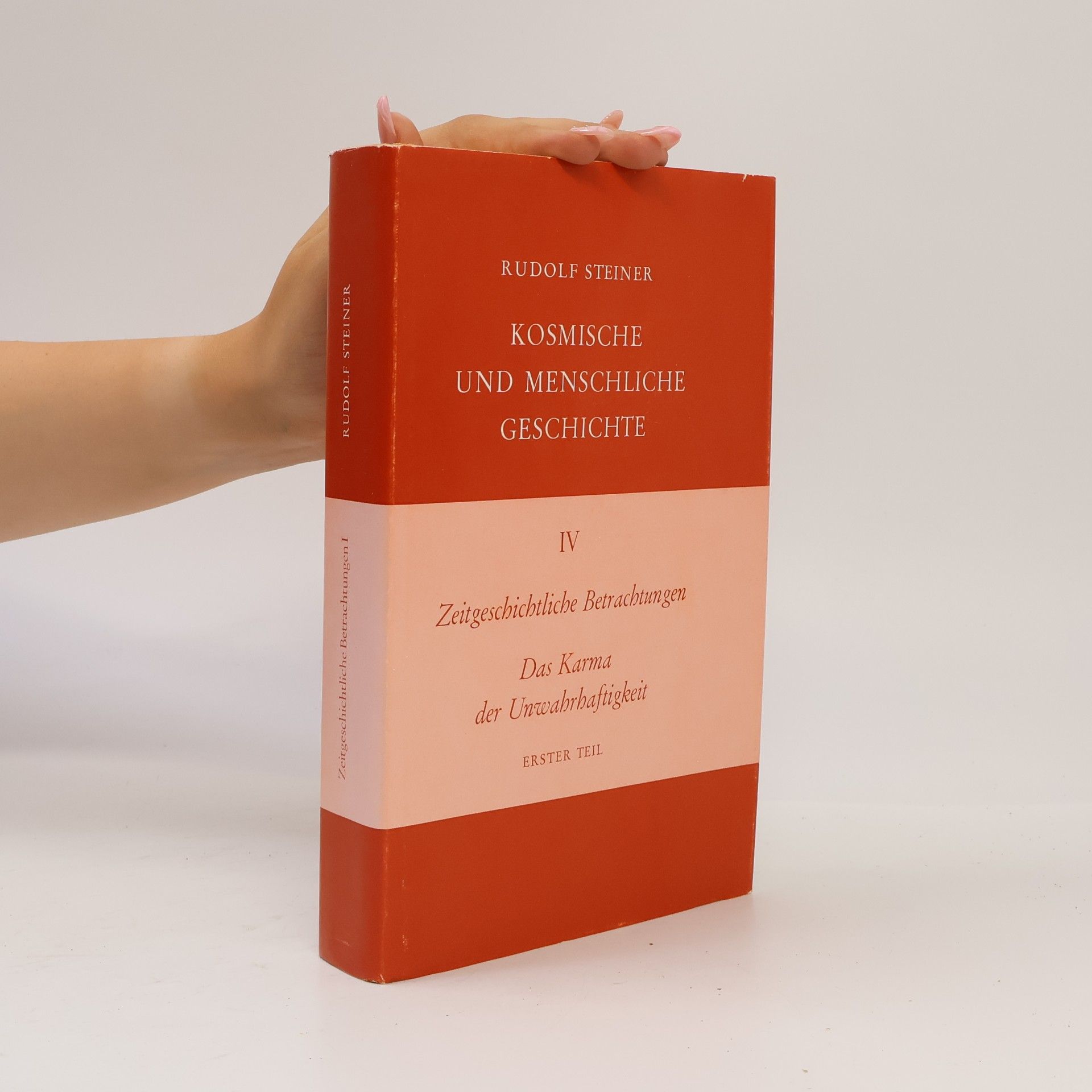 Rudolf Steiner Kosmische und Menschliche Geschichte IV.