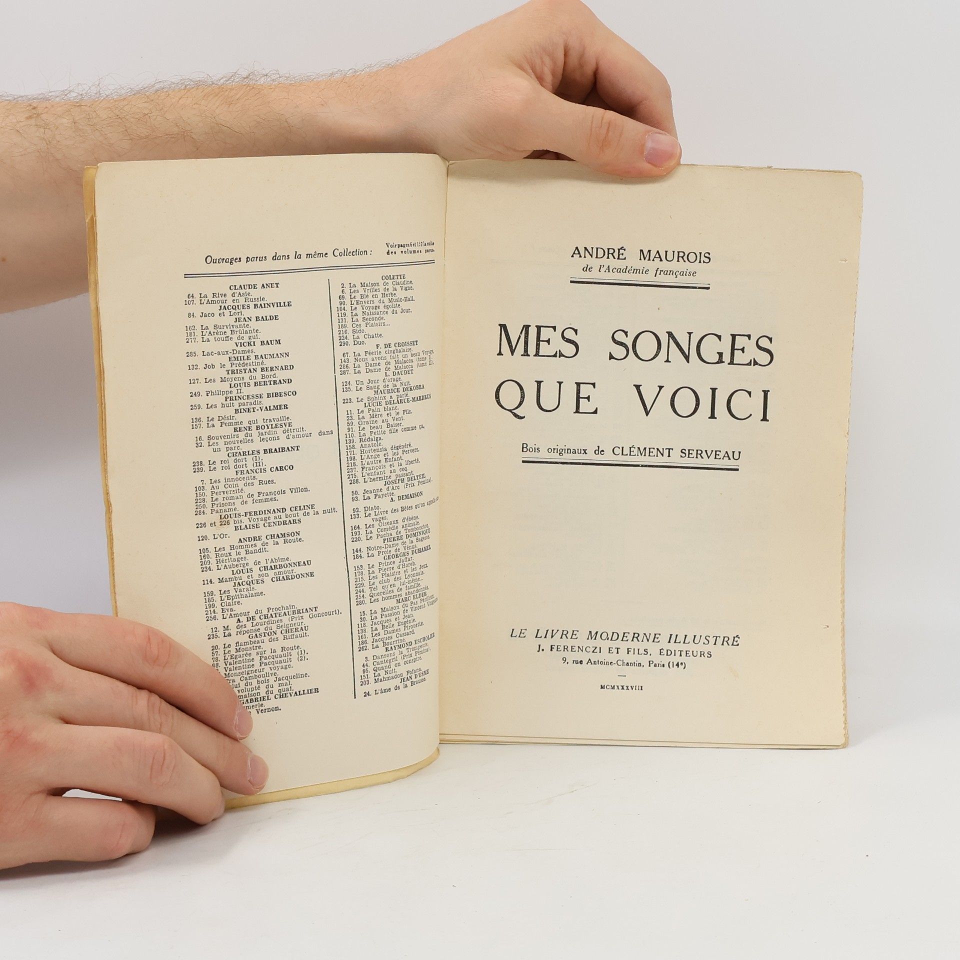 André Maurois Mes songes que voici