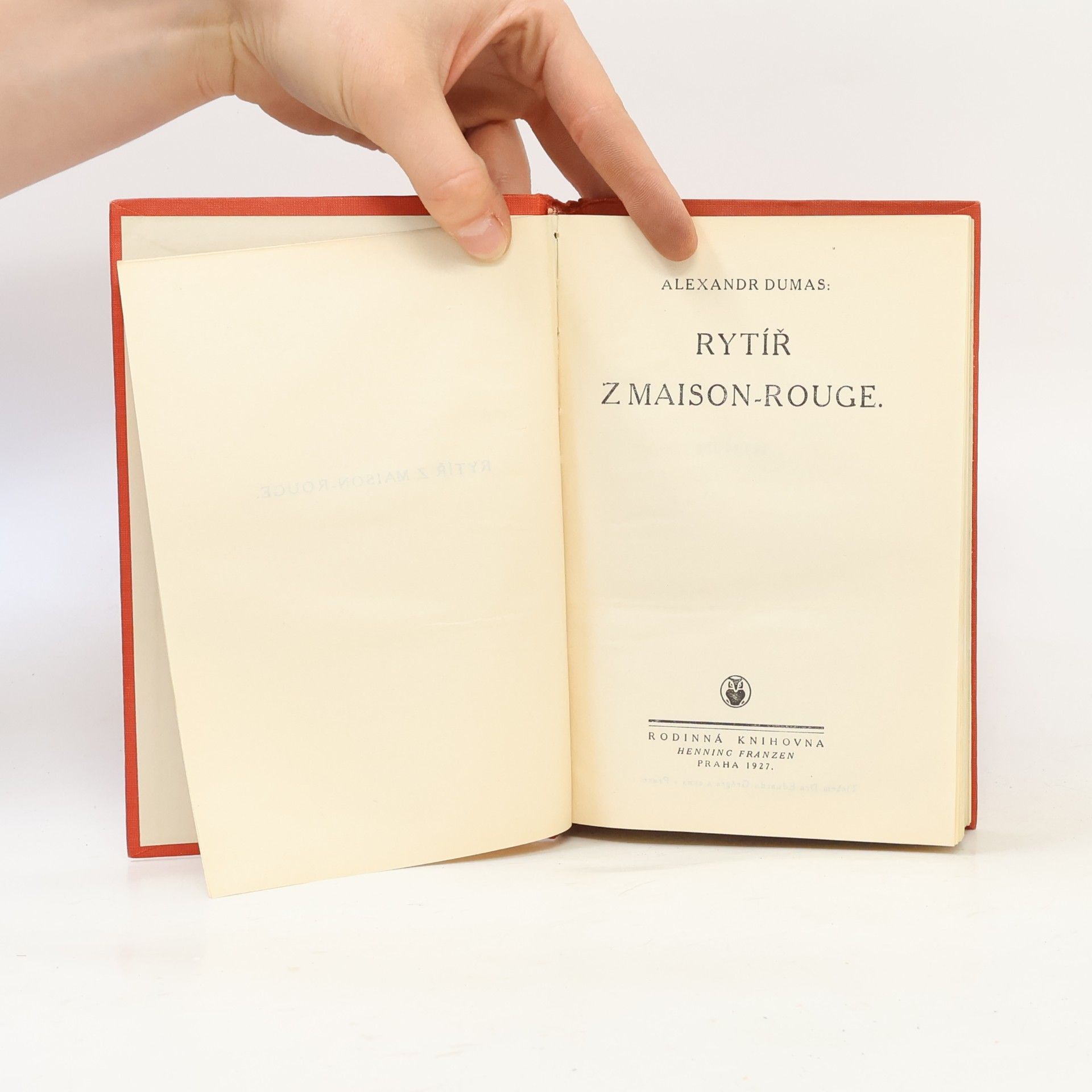 Alexandre Dumas Rytíř z Maison-Rouge