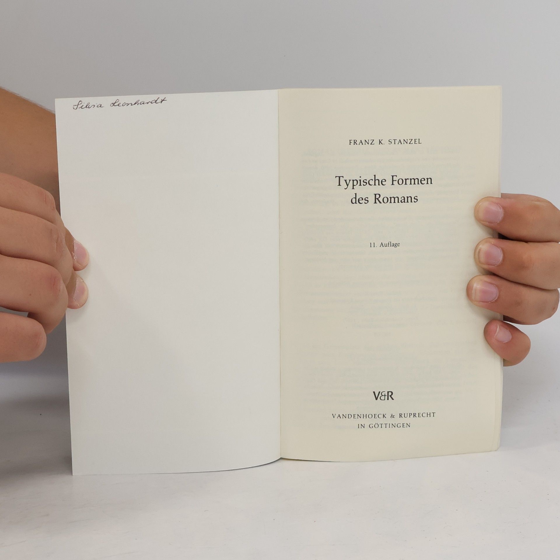 Franz Karl Stanzel Typische Formen des Romans