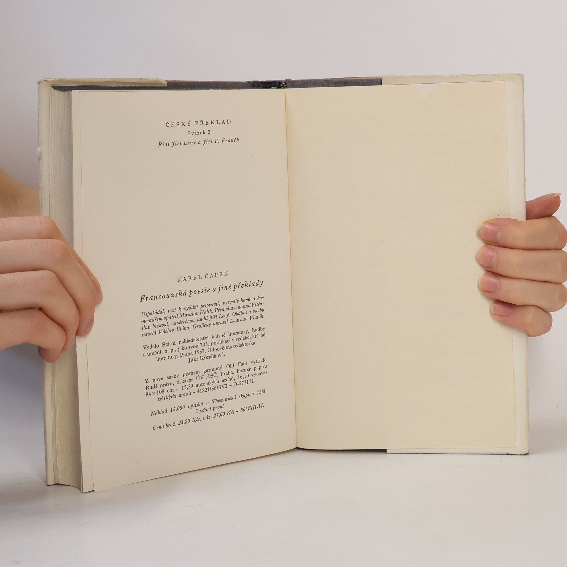 Karel Čapek Francouzská poesie a jiné překlady