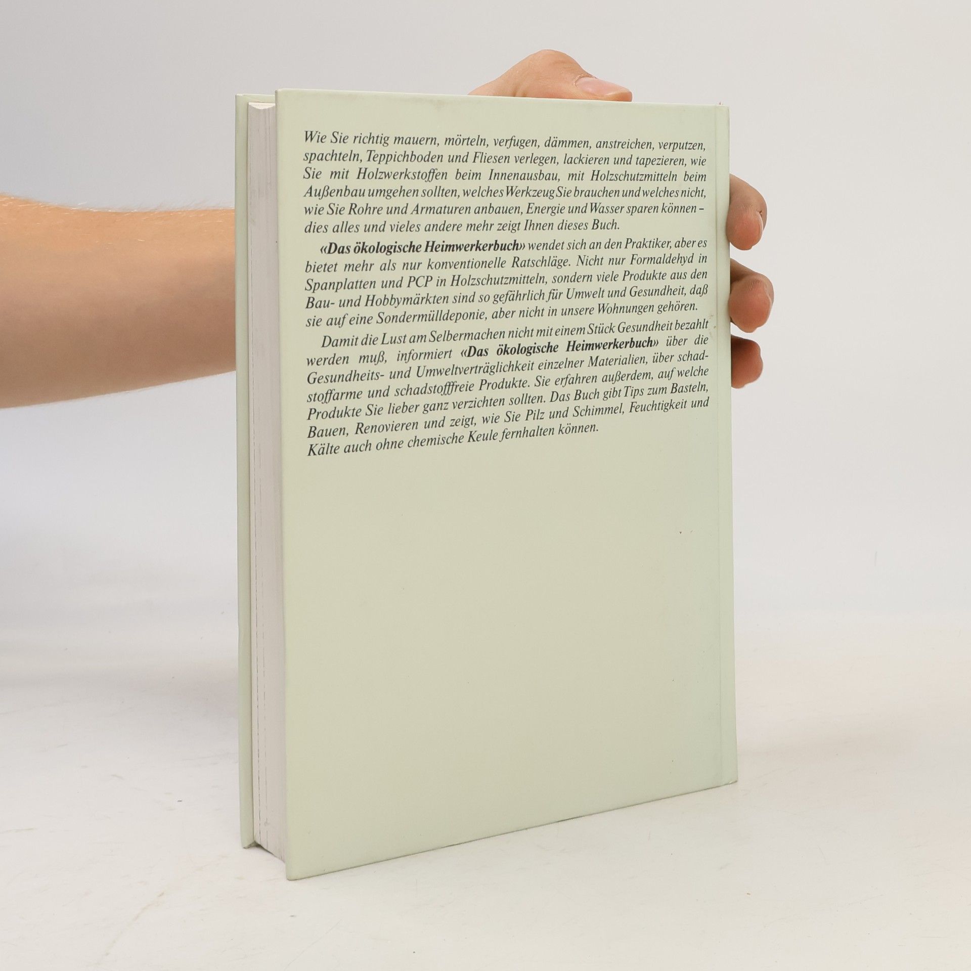 Ingke Brodersen Das ökologische Heimwerkerbuch