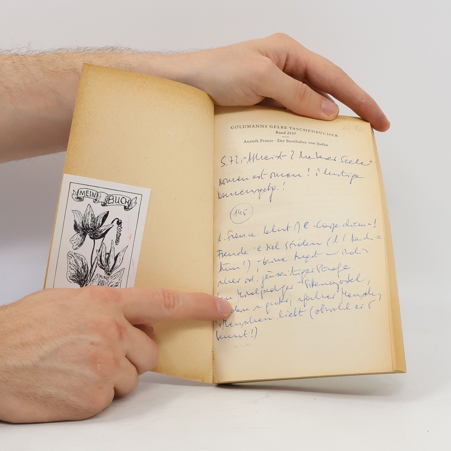 Anatole France Der Statthalter von Judäa