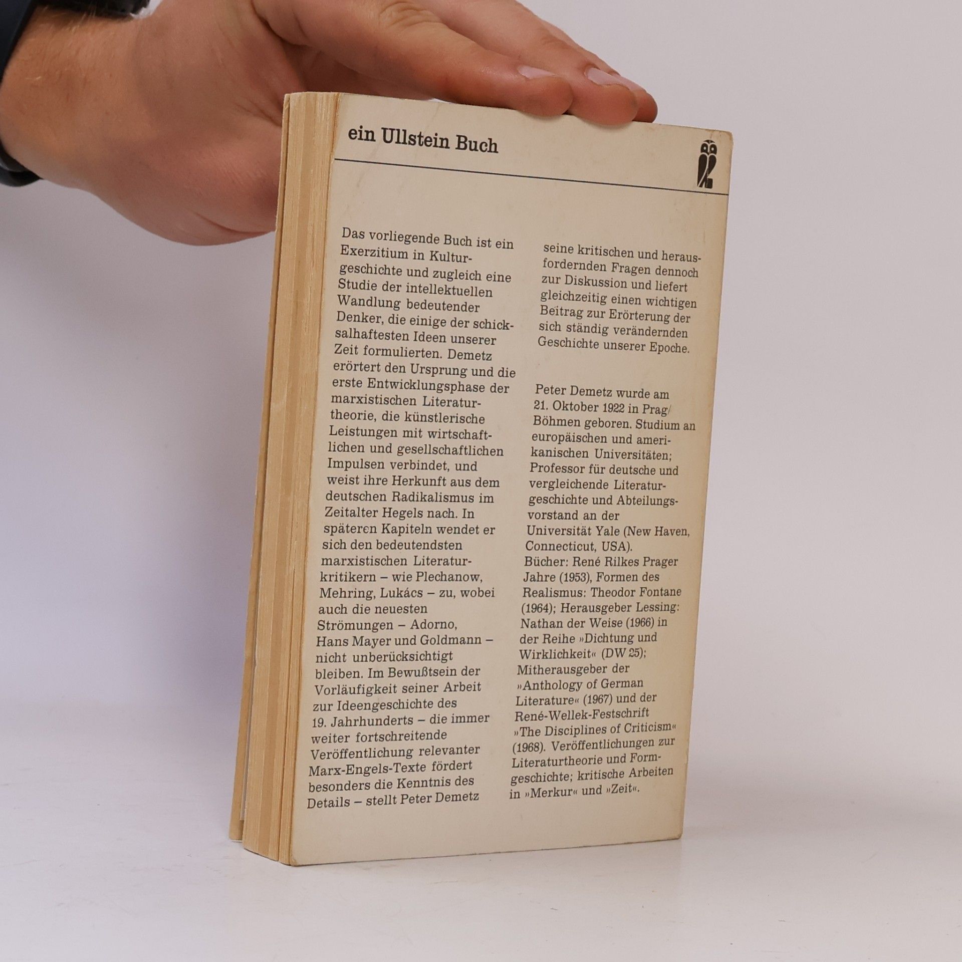 Peter Demetz Marx, Engels und die Dichter. Ein Kapitel deutscher Literaturgeschichte