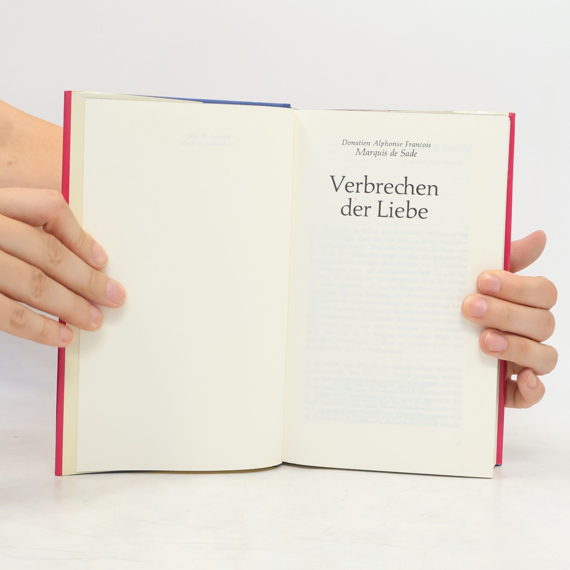 Marquis de Sade Verbrechen der Liebe